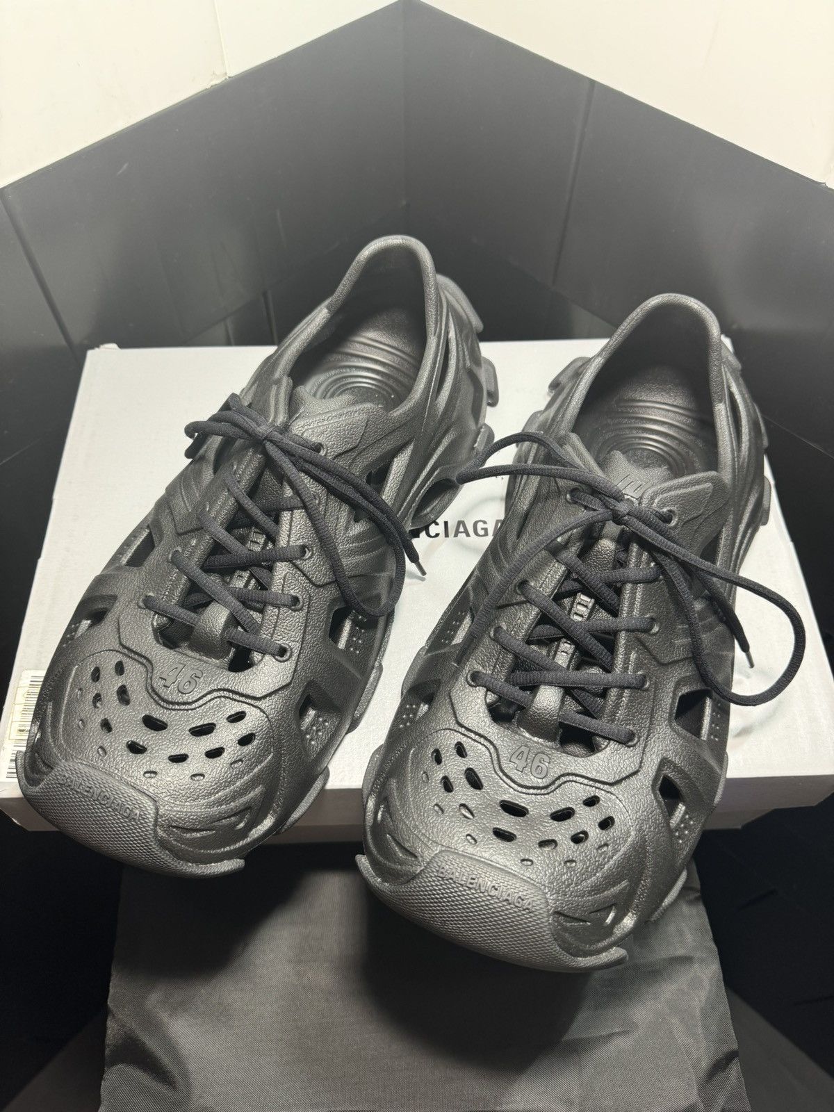 Balenciaga Balenciaga Lace Up HD Black Size 46 (US13) Size US 13 / EU 46 - 3 Thumbnail