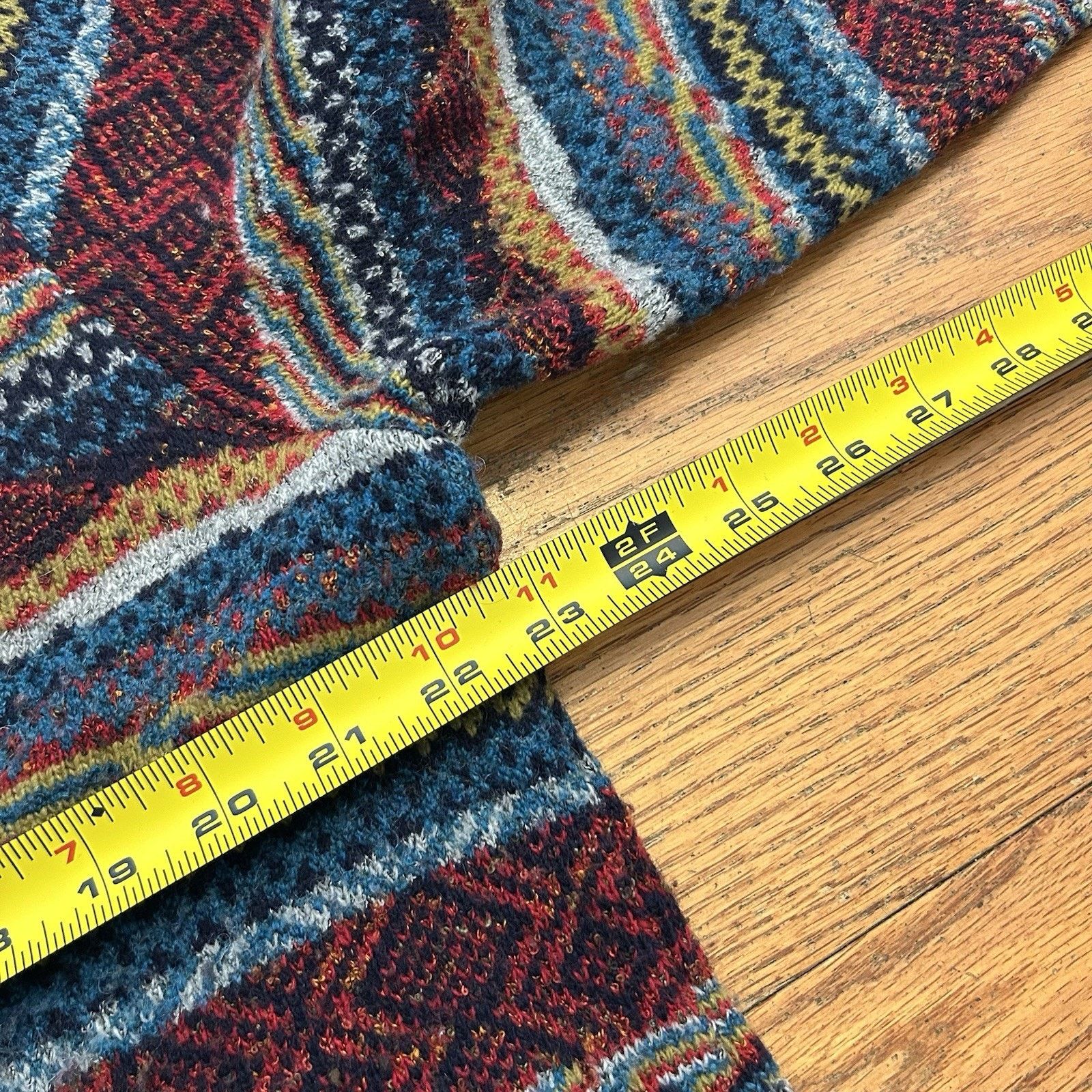 Norm Thompson Vintage Norm Thompson Wool Knit Crazy Striped Sweater Large Size US L / EU 52-54 / 3 - 4 Thumbnail