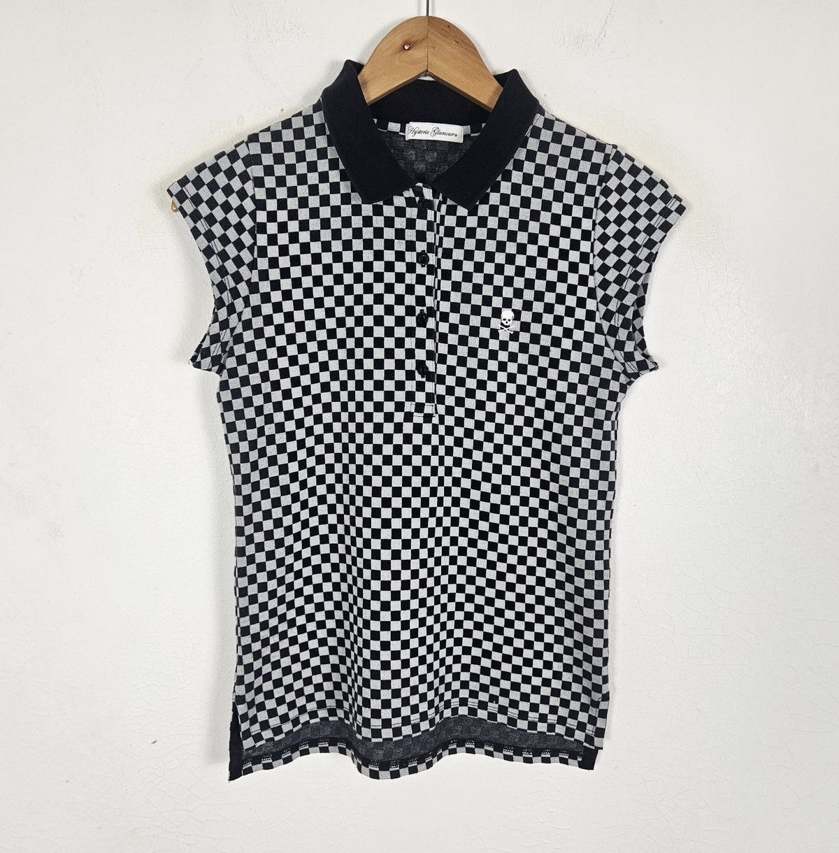 Hysteric Glamour Hysteric Glamour checkered polo tank top shirt Size XS / US 0-2 / IT 36-38 - 3 Thumbnail