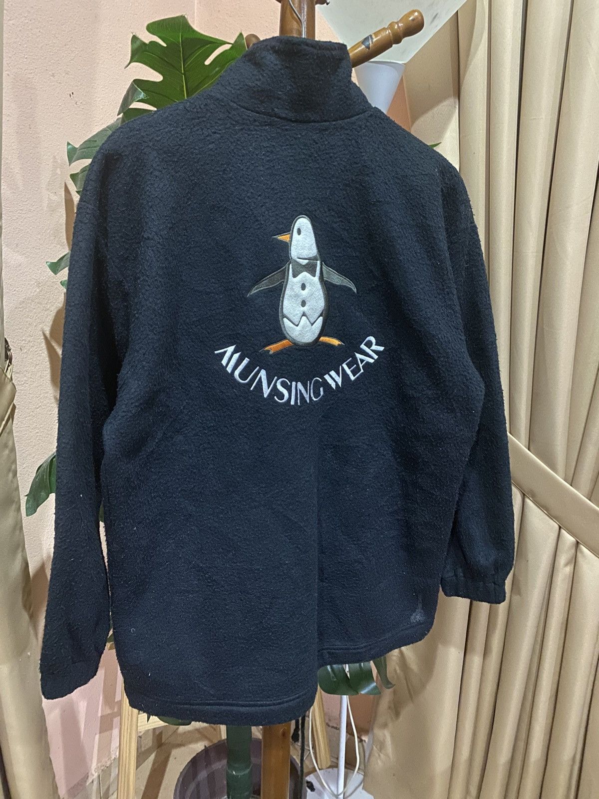 Vintage Vintage Munsingwear Grand Slam Black Fleece Pullover Size US M / EU 48-50 / 2 - 8 Thumbnail