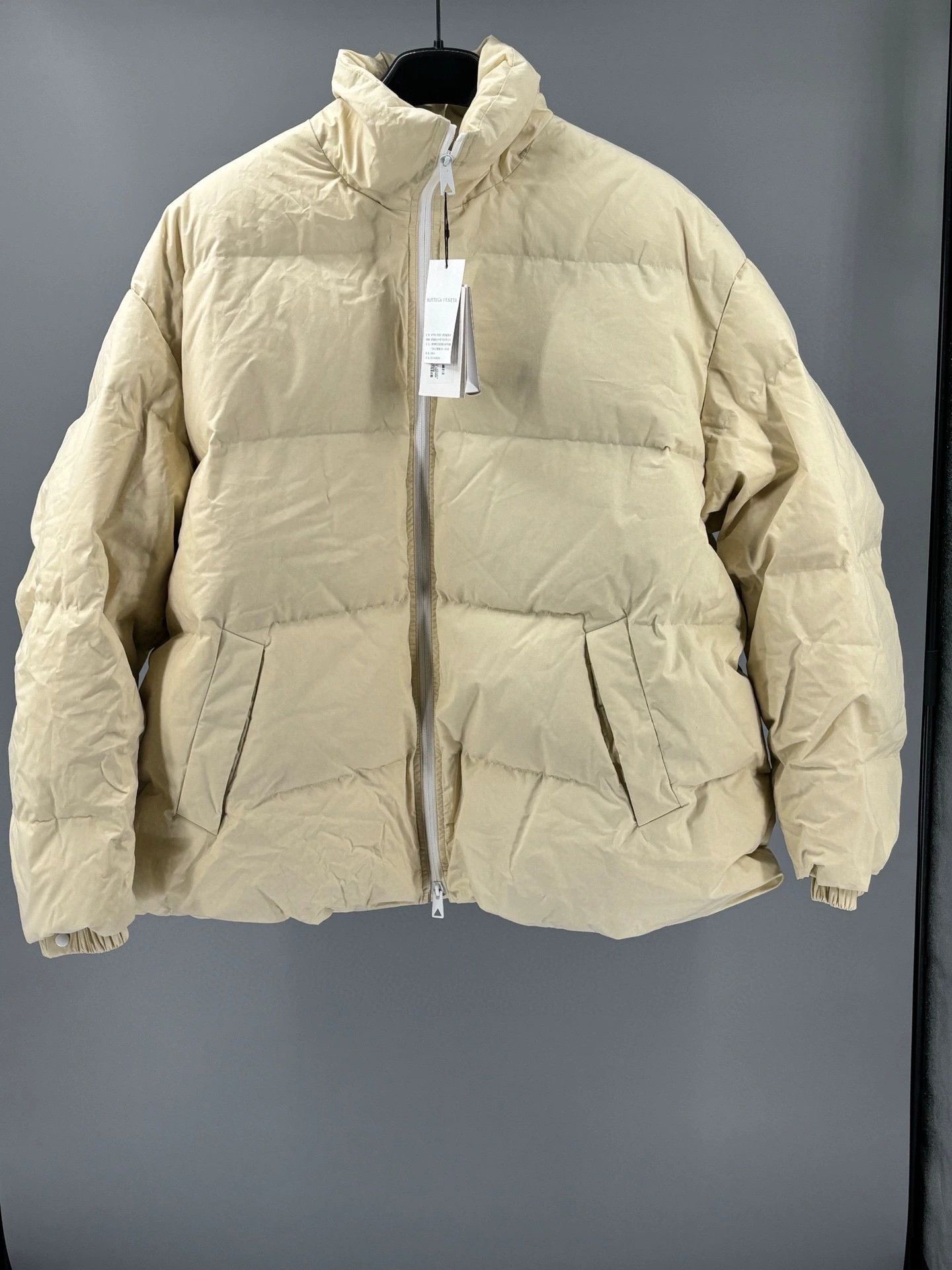 bottega veneta men's beige down jacket