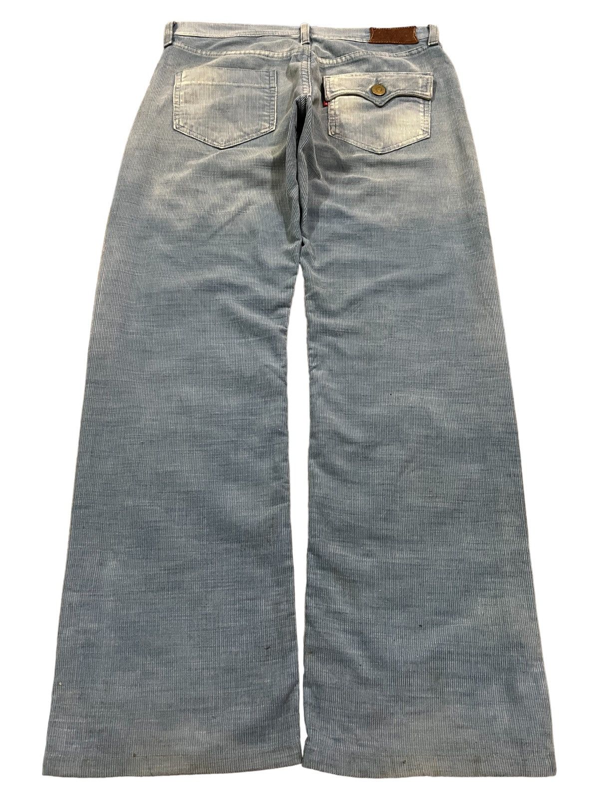 Levi's Vintage Levi’s 705 Blue Washed Bleached Corduroy Jeans Size US 30 / EU 46 - 2 Thumbnail