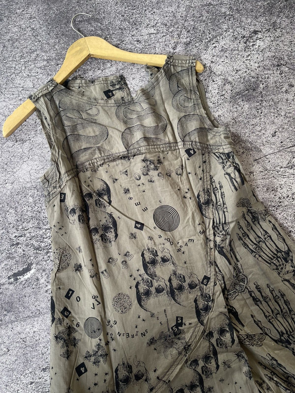Hysteric Glamour HYSTERIC GLAMOUR SNAKE SKULL SLEEVESS DRES Size M / US 6-8 / IT 42-44 - 5 Thumbnail