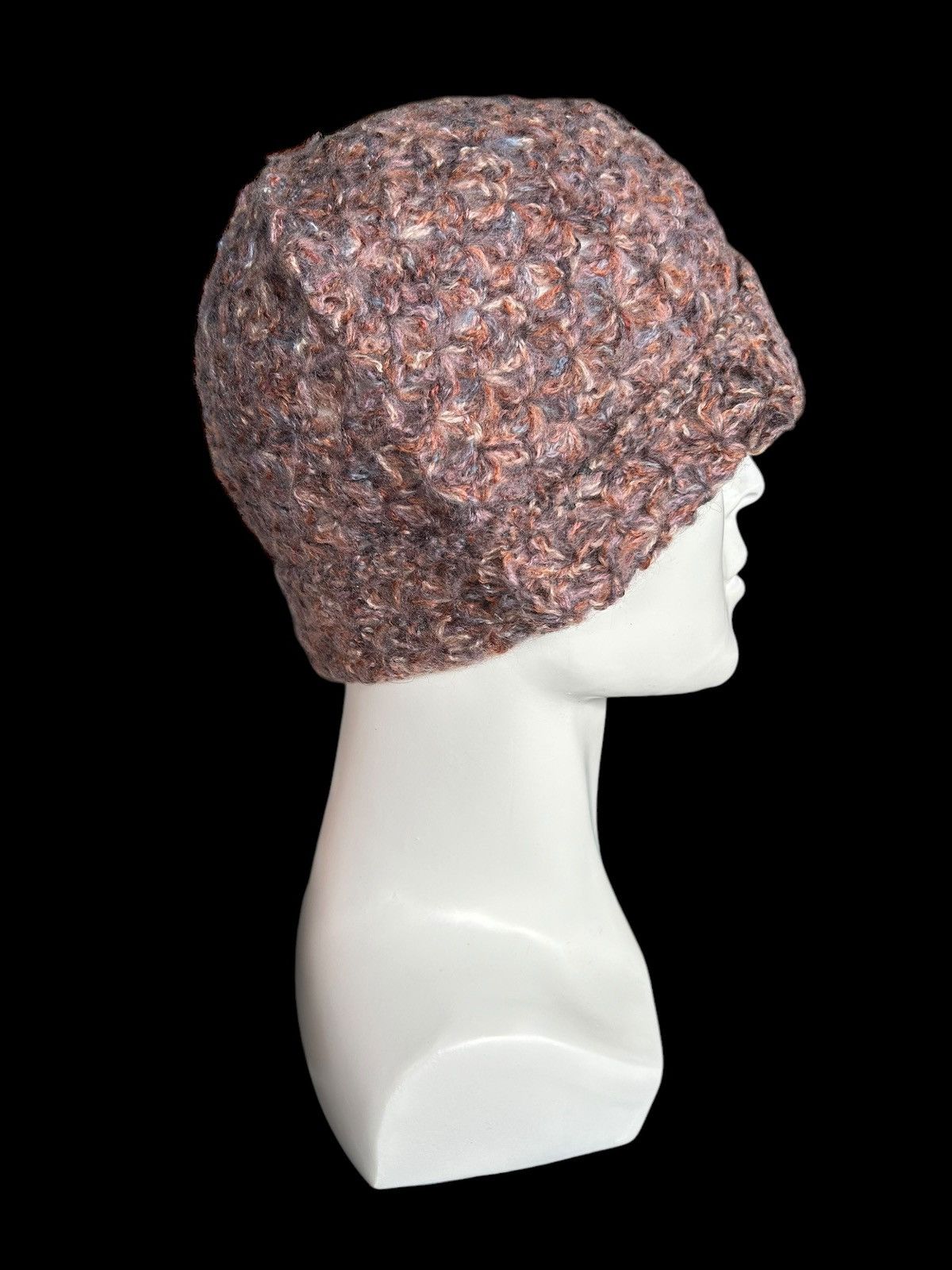 Japanese Brand × Kapital × Vintage Crochet Knitted Handmade hairy Beanie Hats☠️☠️ Size ONE SIZE - 2 Thumbnail