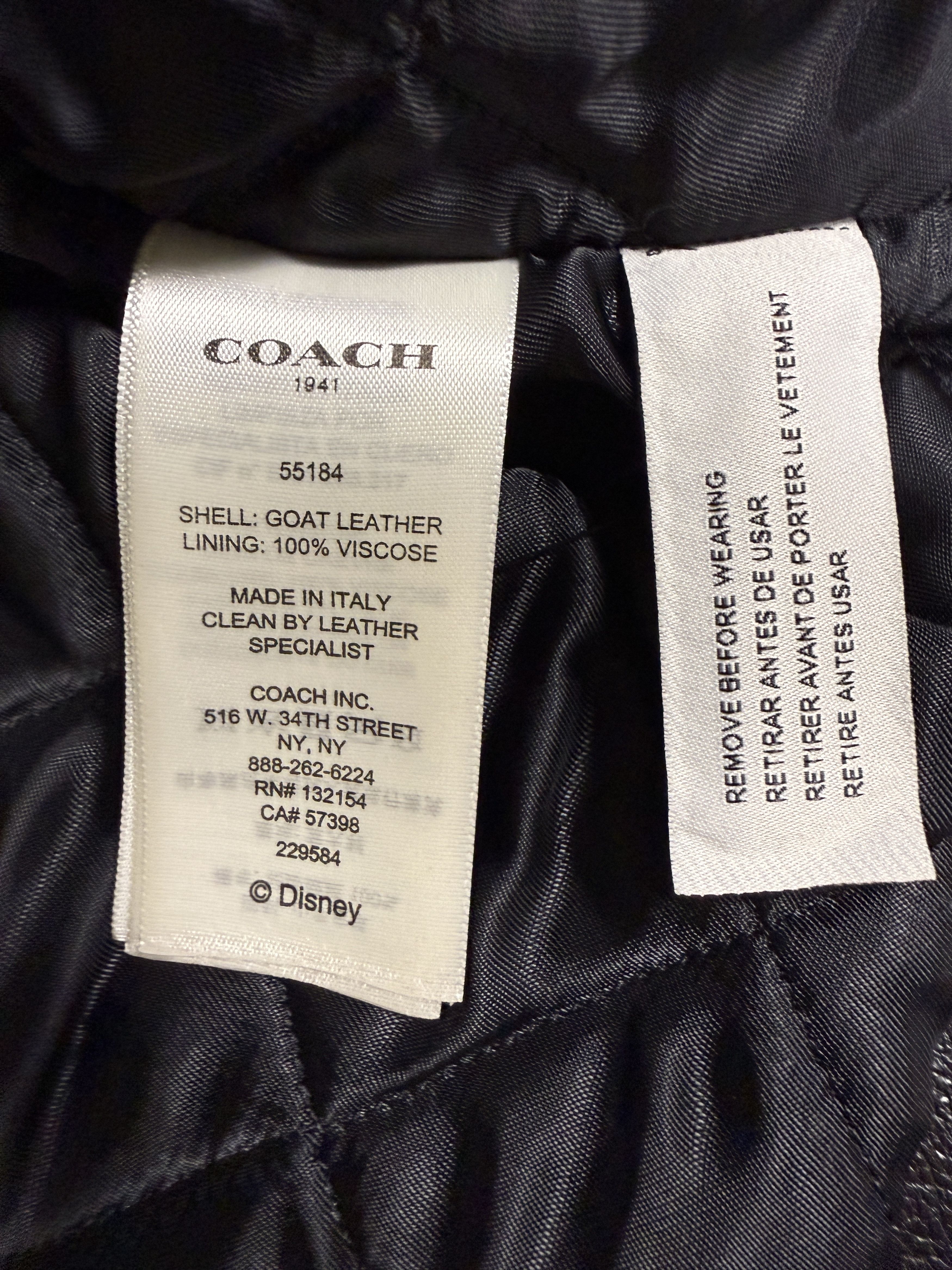 Coach × Disney Coach 1941 x Disney Leather Mickey Moto Jacket Size US XXS / EU 40 - 7 Thumbnail