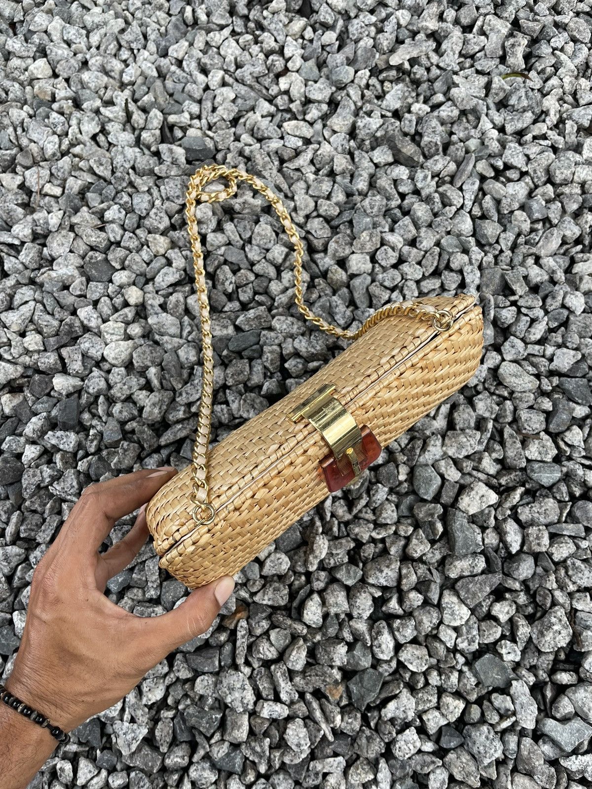Vintage Rattan Woven Chain Shoulder/Crossbody Bag Size ONE SIZE - 8 Thumbnail