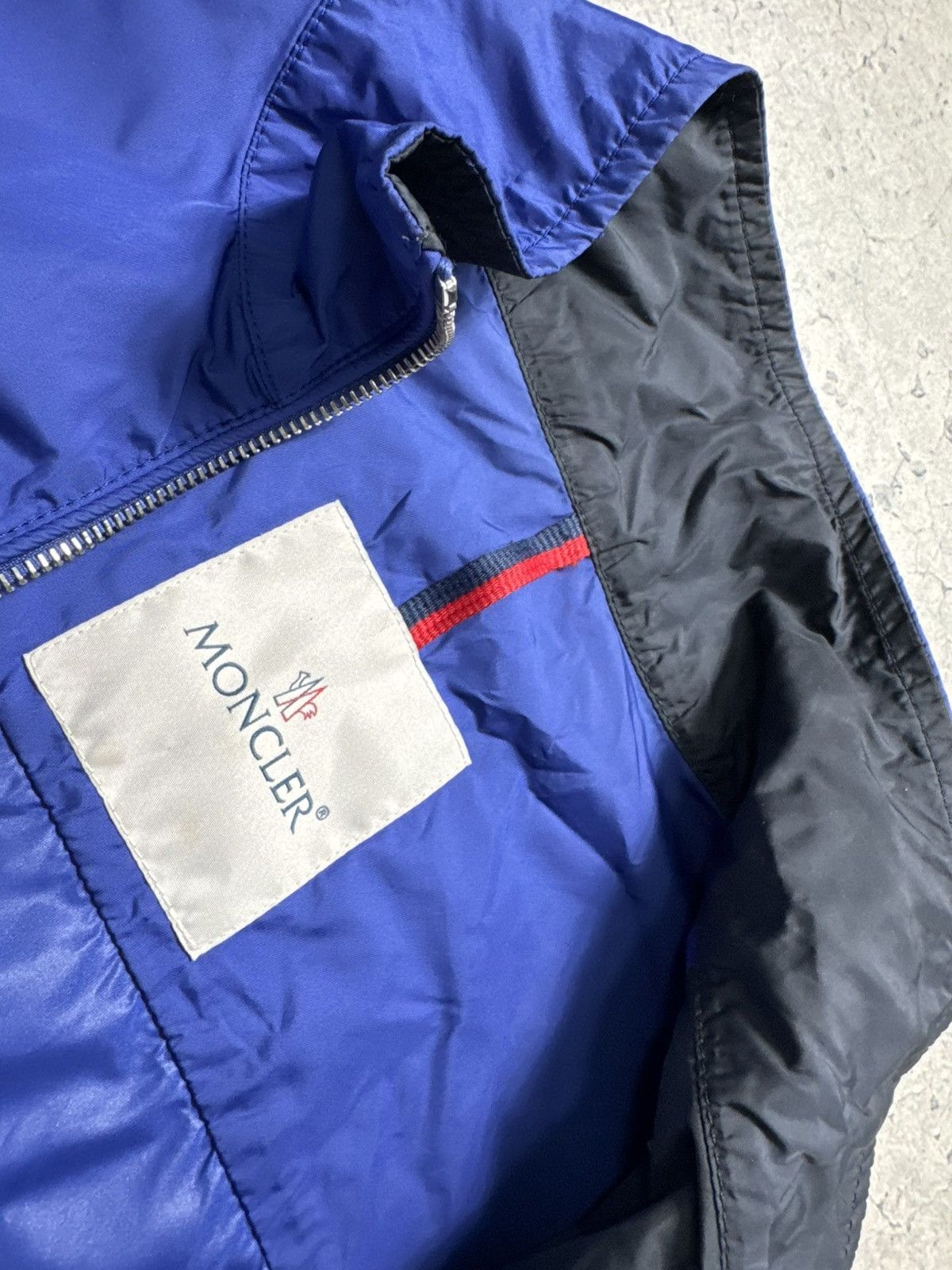 Moncler Moncler Renoir Giubbotto Luxury Nylon Jacket Size 2 Blue Size US M / EU 48-50 / 2 - 7 Thumbnail