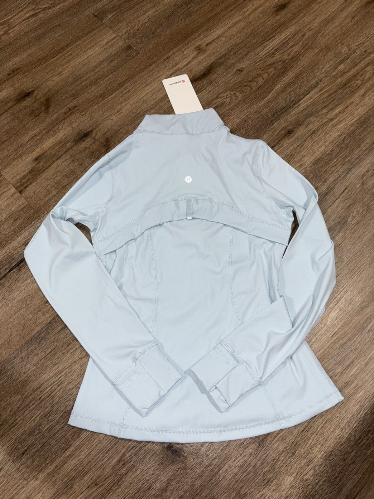 Lululemon Lululemon Light Blue Jacket and Biker Shorts Set Size L / US 10 / IT 46 - 4 Thumbnail