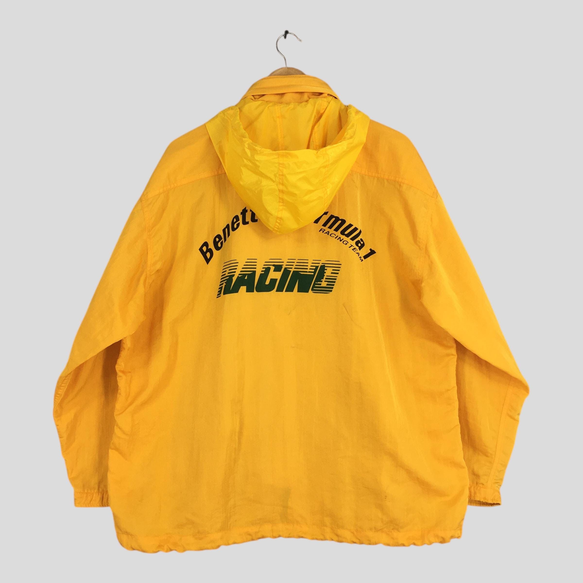 Benetton 90s Benetton Formula One Windbreaker Hoodie Jacket XLarge Size US XL / EU 56 / 4 - 7 Thumbnail