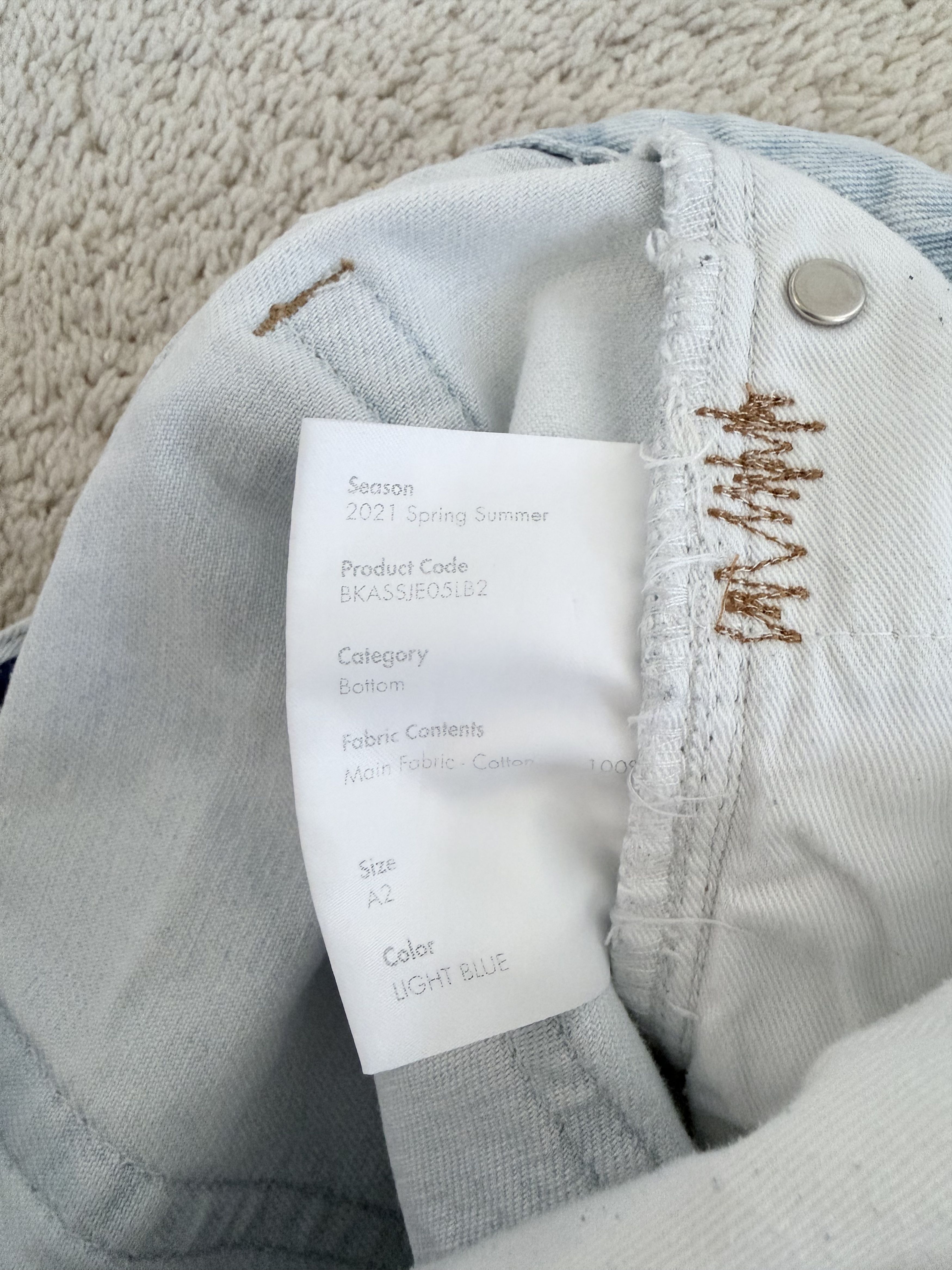 Ader Error Ader Error Light Wash Distressed Jeans Size US 28 / EU 44 - 5 Thumbnail