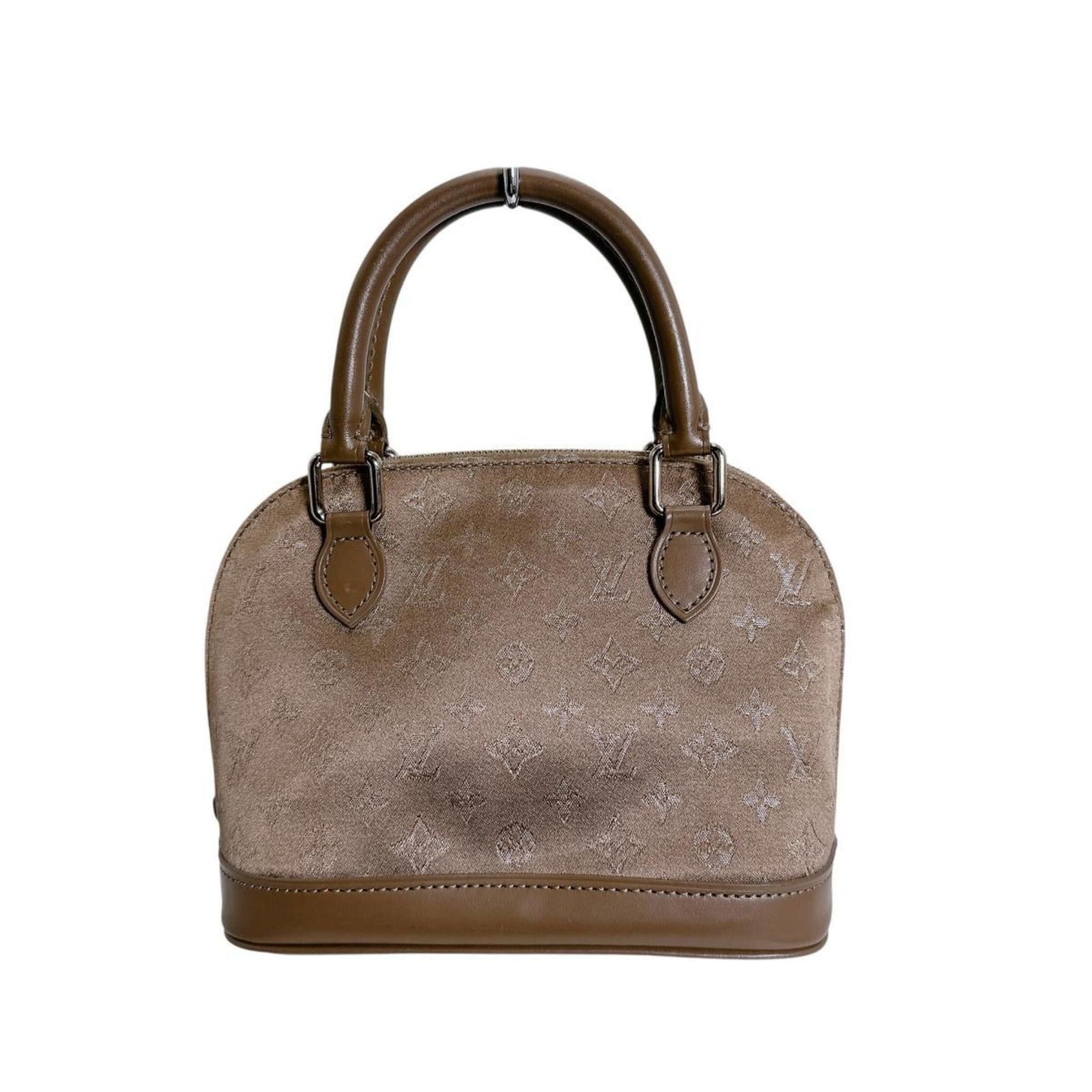 Louis Vuitton Louis Vuitton Little Alma Monogram Satin Pouch Bag M92147 Beige Size ONE SIZE - 1 Thumbnail