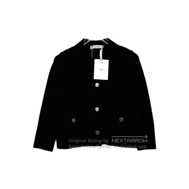 Dior Dior Black knitted coat Size XS / US 0-2 / IT 36-38 - 1 Thumbnail