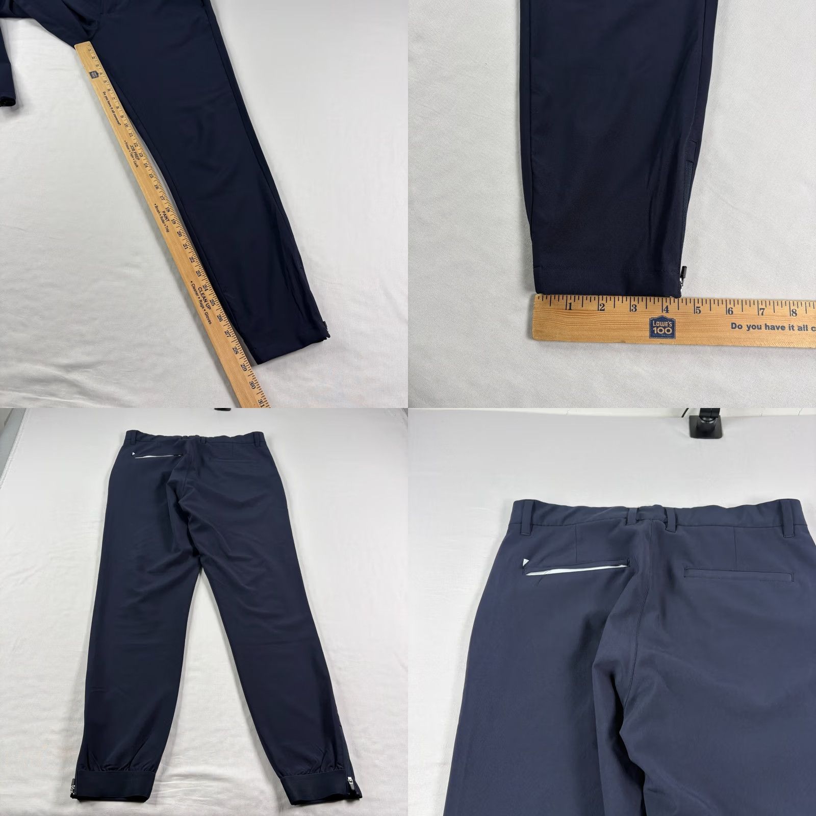Vintage Primo Pants Mens 32 Blue Jogger Tapered Ankle Zip Performance Stretch Regular Inseam 29 Y21 Size US 32 / EU 48 - 8 Thumbnail