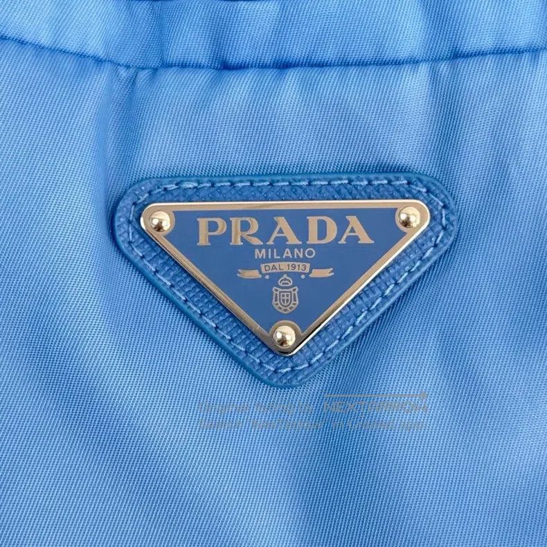 Other Prada Blue metal triangle label nylon boxing shorts Size US 26 / EU 42 - 8 Thumbnail