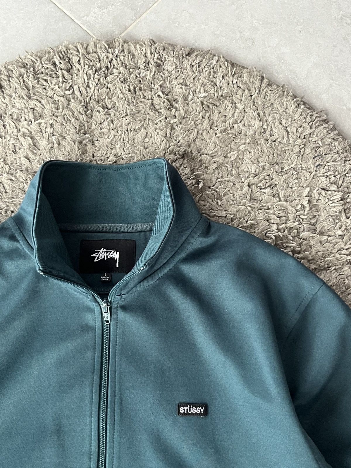 Stussy Vintage Zip Pullover Stussy Mini Logo Streetwear Size US L / EU 52-54 / 3 - 3 Thumbnail