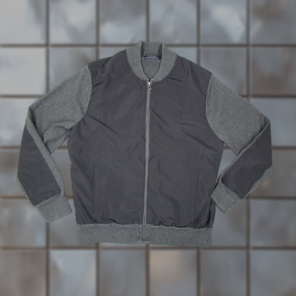 Polo Ralph Lauren Polo Ralph Lauren Bomber Jacket Mens Large Black Full Zip Cotton Size US L / EU 52-54 / 3 - 1 Thumbnail