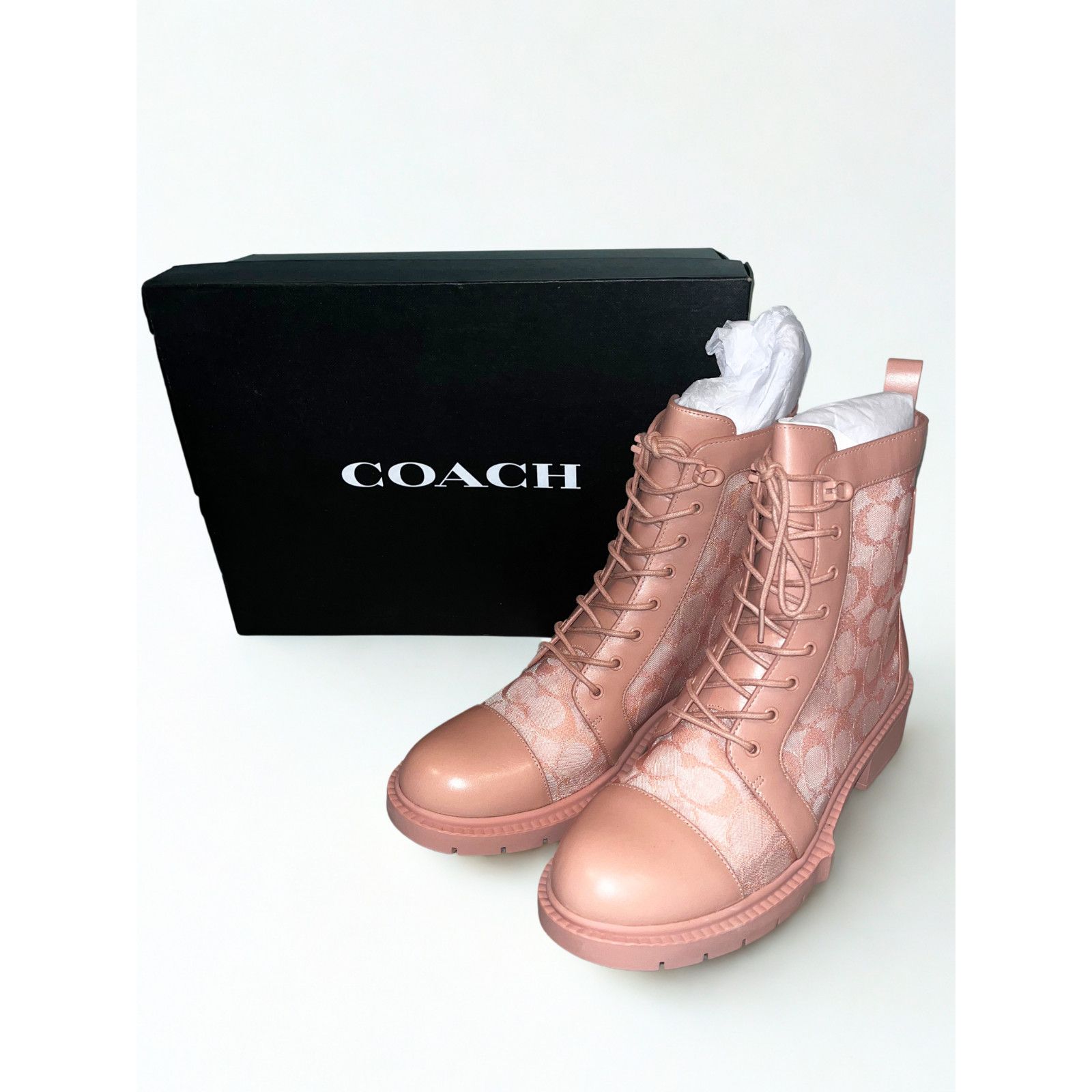 Coach Coach Lana Mesh Bootie C4401 Dusty Rose Women’s Sz 9B NIB Size US 9 / IT 39 - 14 Thumbnail