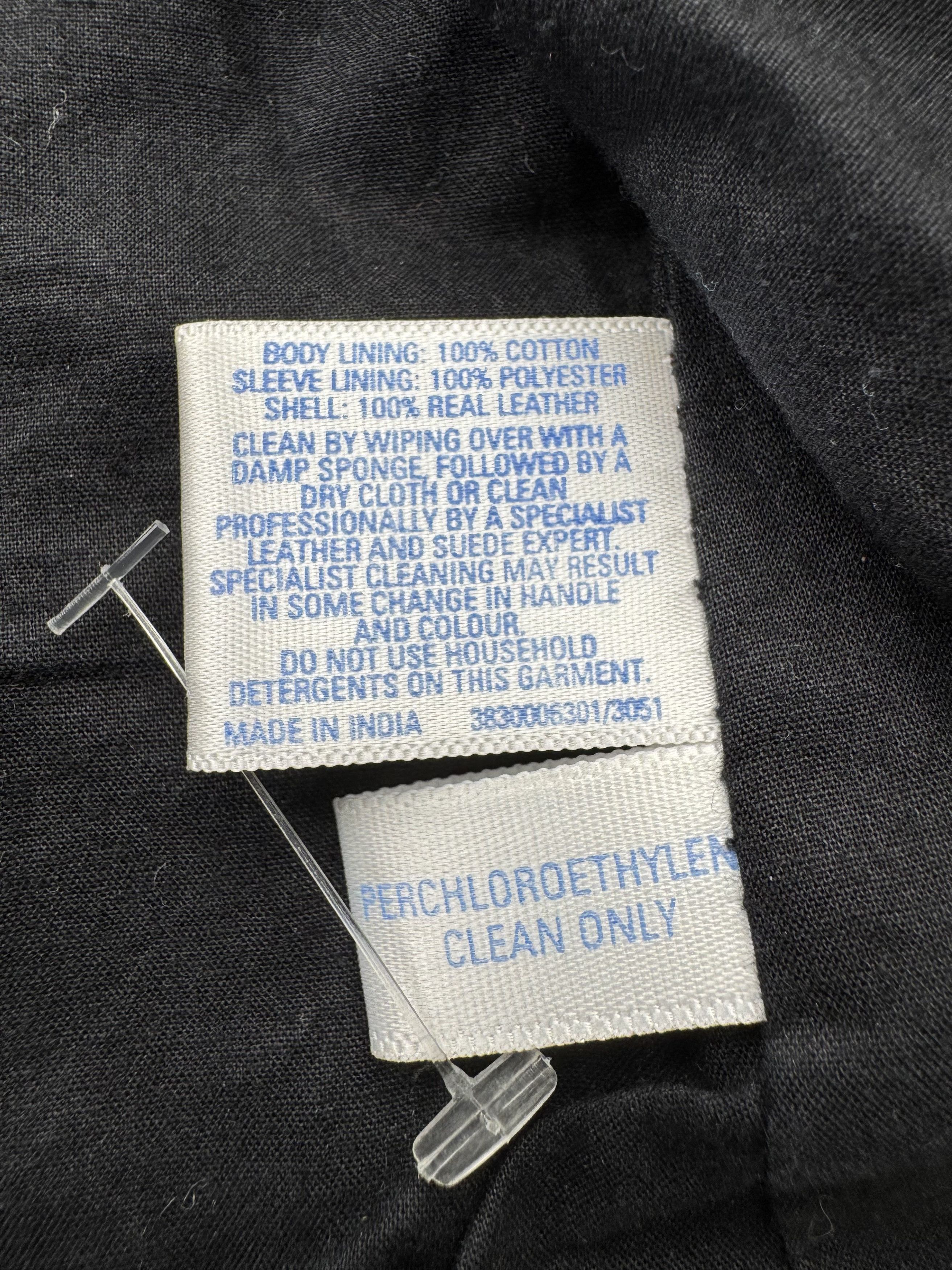 Vintage Vintage Faded Cropped Leather Jacket (E4) Size M / US 6-8 / IT 42-44 - 5 Thumbnail