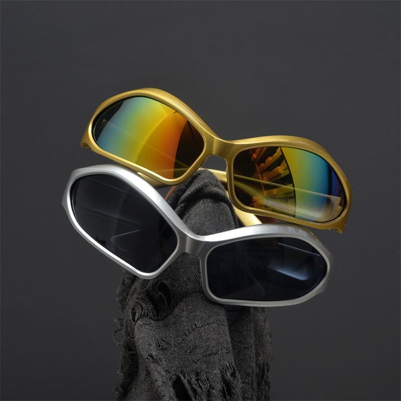 Electric Visual Hip-hop Street ins style custom avant-garde sunglasses Size ONE SIZE - 5 Thumbnail