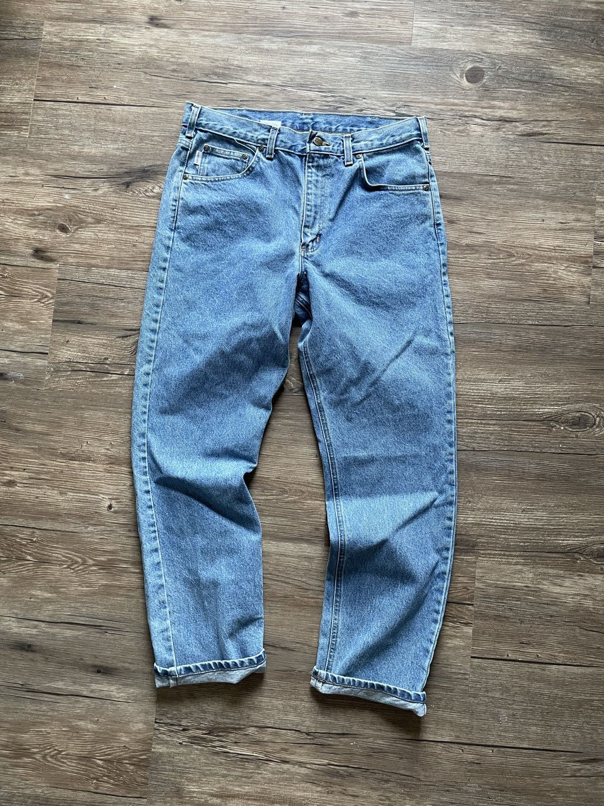 Carhartt Carhartt Denim Jeans Pants Workwear Vintage Carpenter Light Size US 34 / EU 50 - 4 Thumbnail