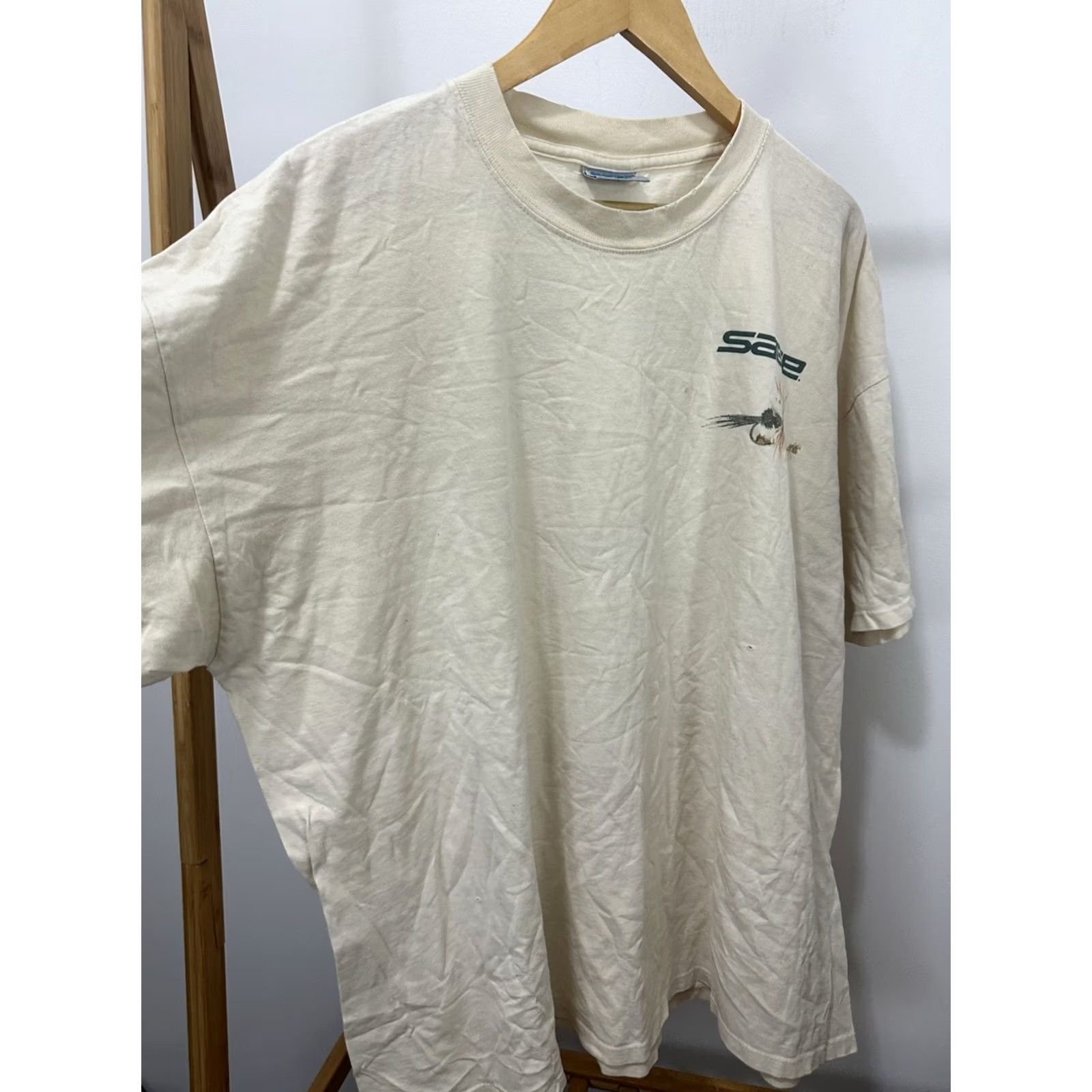 Thrasher VTG Sage Fly Fishing Lure Worn Thrashed Distressed Cotton T-Shirt 2XL USA Size US XXL / EU 58 / 5 - 4 Thumbnail