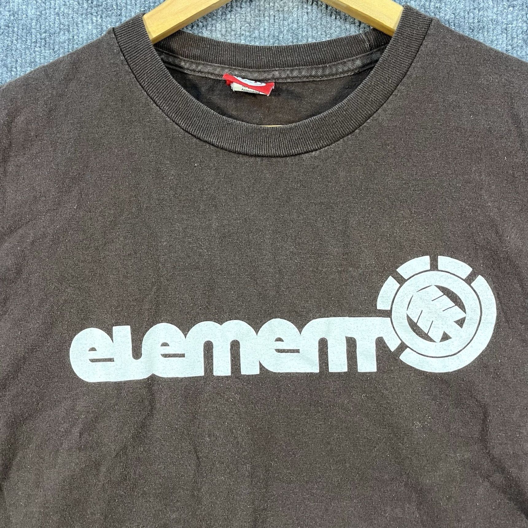 Element VINTAGE Element T-Shirt Large Brown Graphic Skateboarding Y2K Bam Margera Men Shirt Size US L / EU 52-54 / 3 - 2 Thumbnail