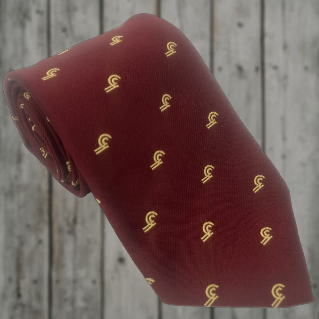 VINTAGE Alynn Neckwear Conrail Logo Pa Railroad Tie Silk Maroon 55.5” Tie Men 1982 Rare Red United States