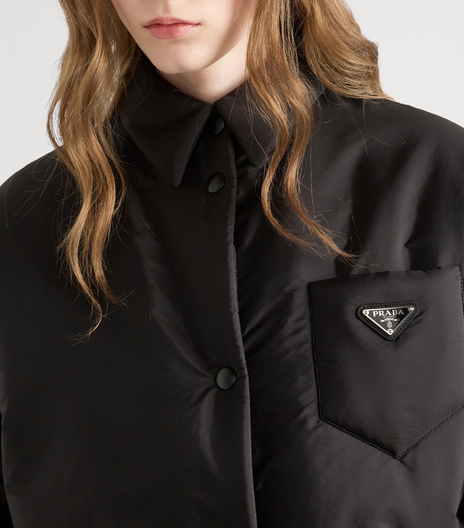 Prada o1mt1gz0925 Re-Nylon Padded Jacket in Black Size S / US 4 / IT 40 - 4 Thumbnail