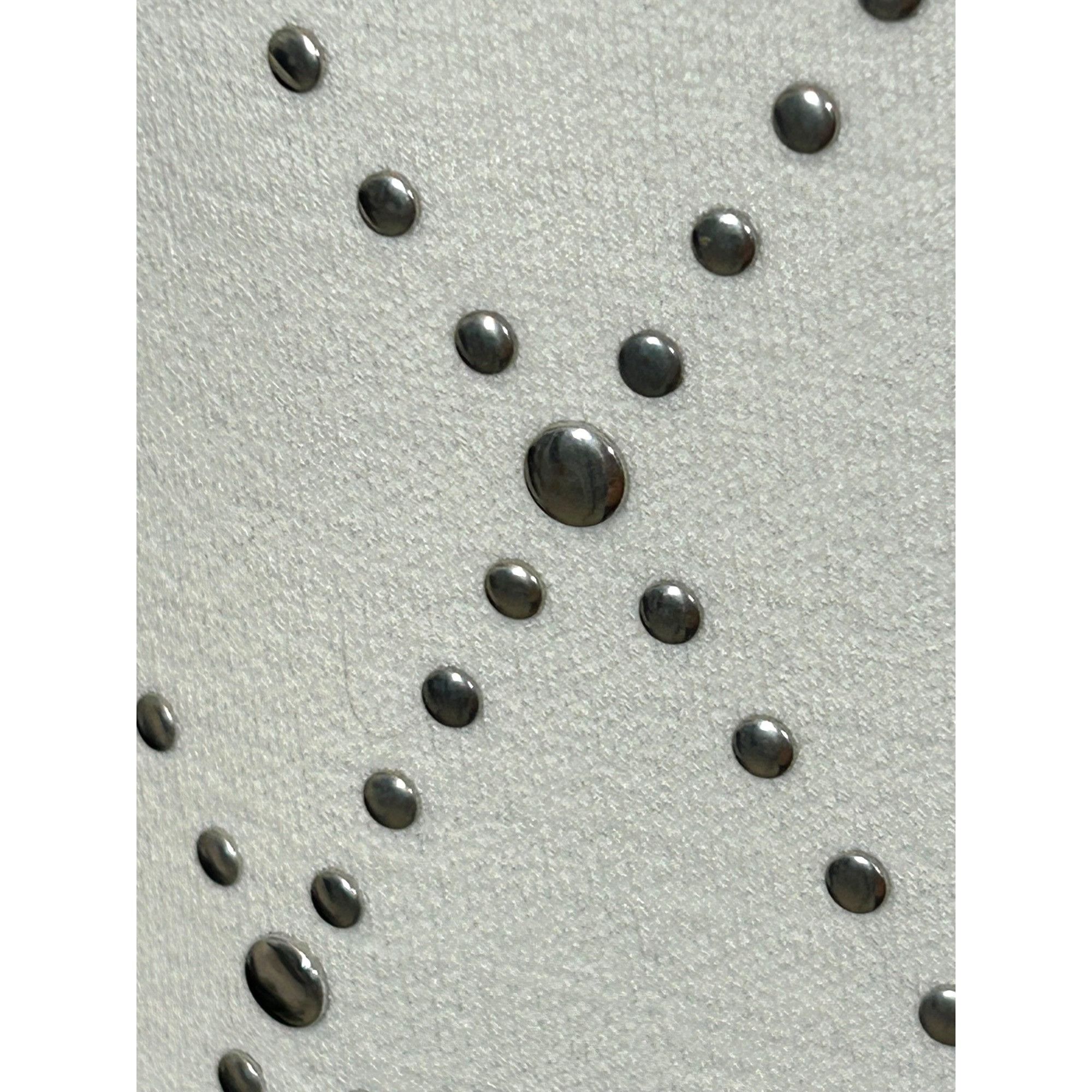 Zara Zara Women’s Mini Dress S White Knit Silver Studded High Nec Size S / US 4 / IT 40 - 7 Thumbnail