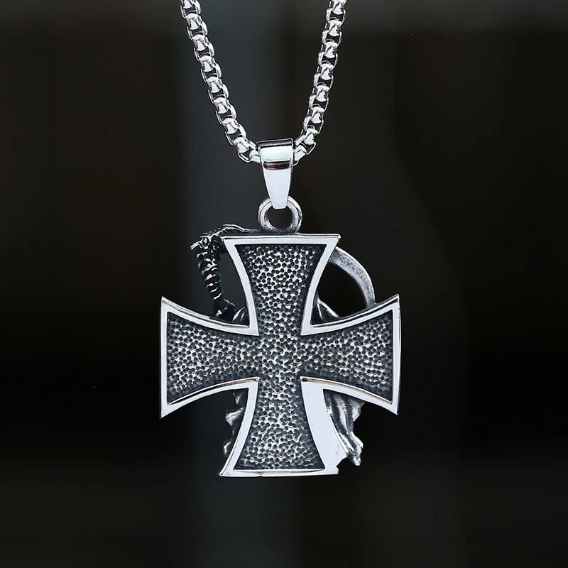 Japanese Brand × Jewelry Cross And Skull Pendant Necklace Size ONE SIZE - 2 Thumbnail