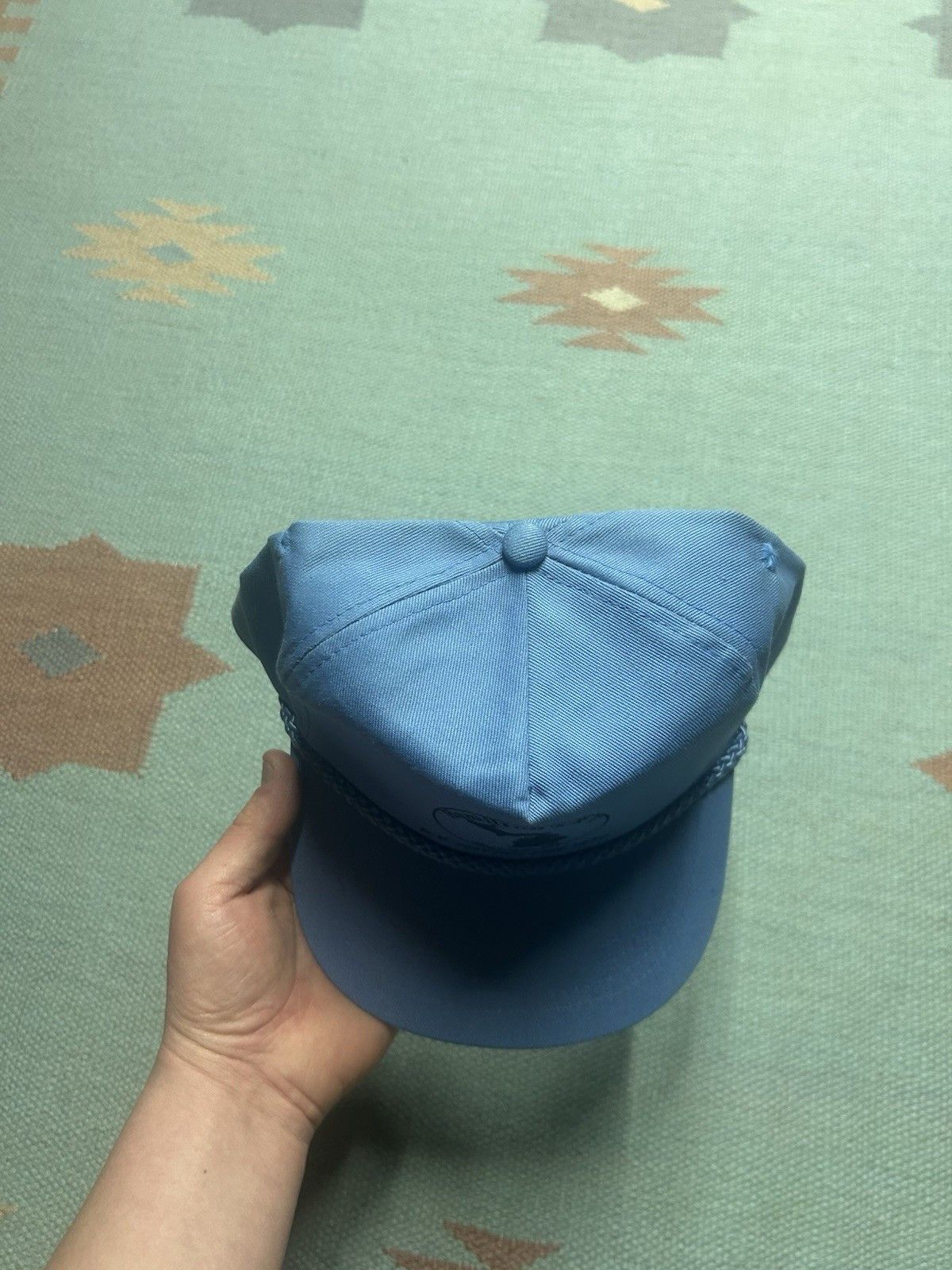 Vintage Vtg SnapBack hat Hamilton’s RV Saginaw Michigan light blue Size ONE SIZE - 3 Thumbnail