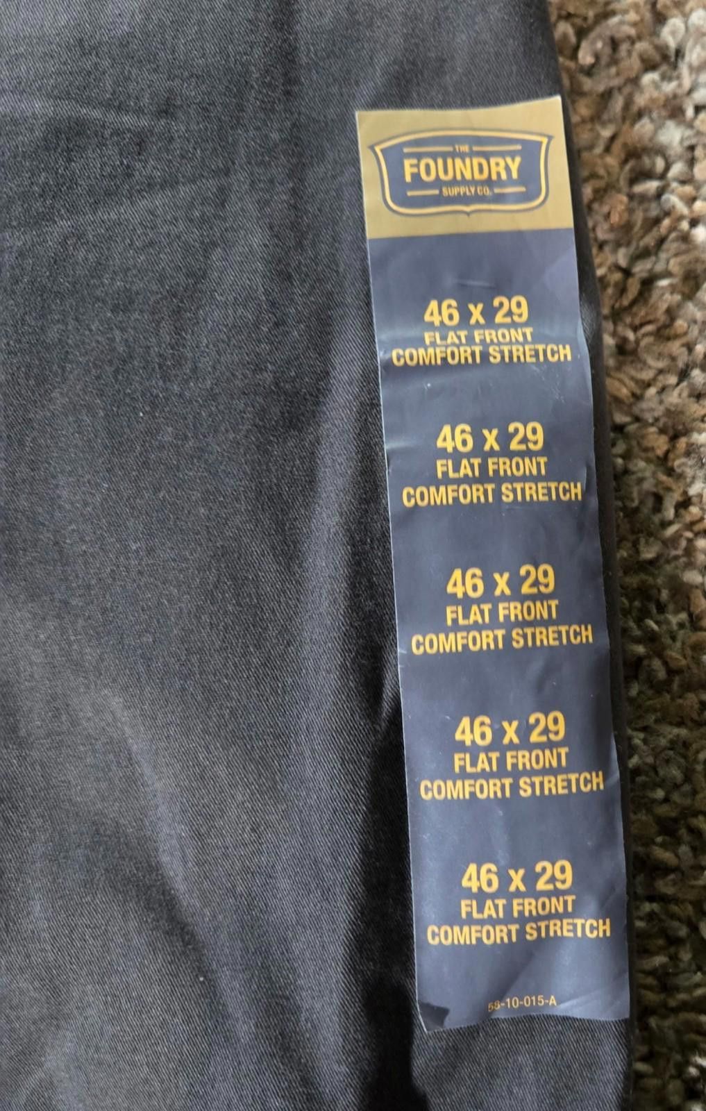 Vintage Foundry The Foundry Supply Co Flat Front Comfort Stretch 46x29 NWT Size US 44 / EU 60 - 8 Thumbnail