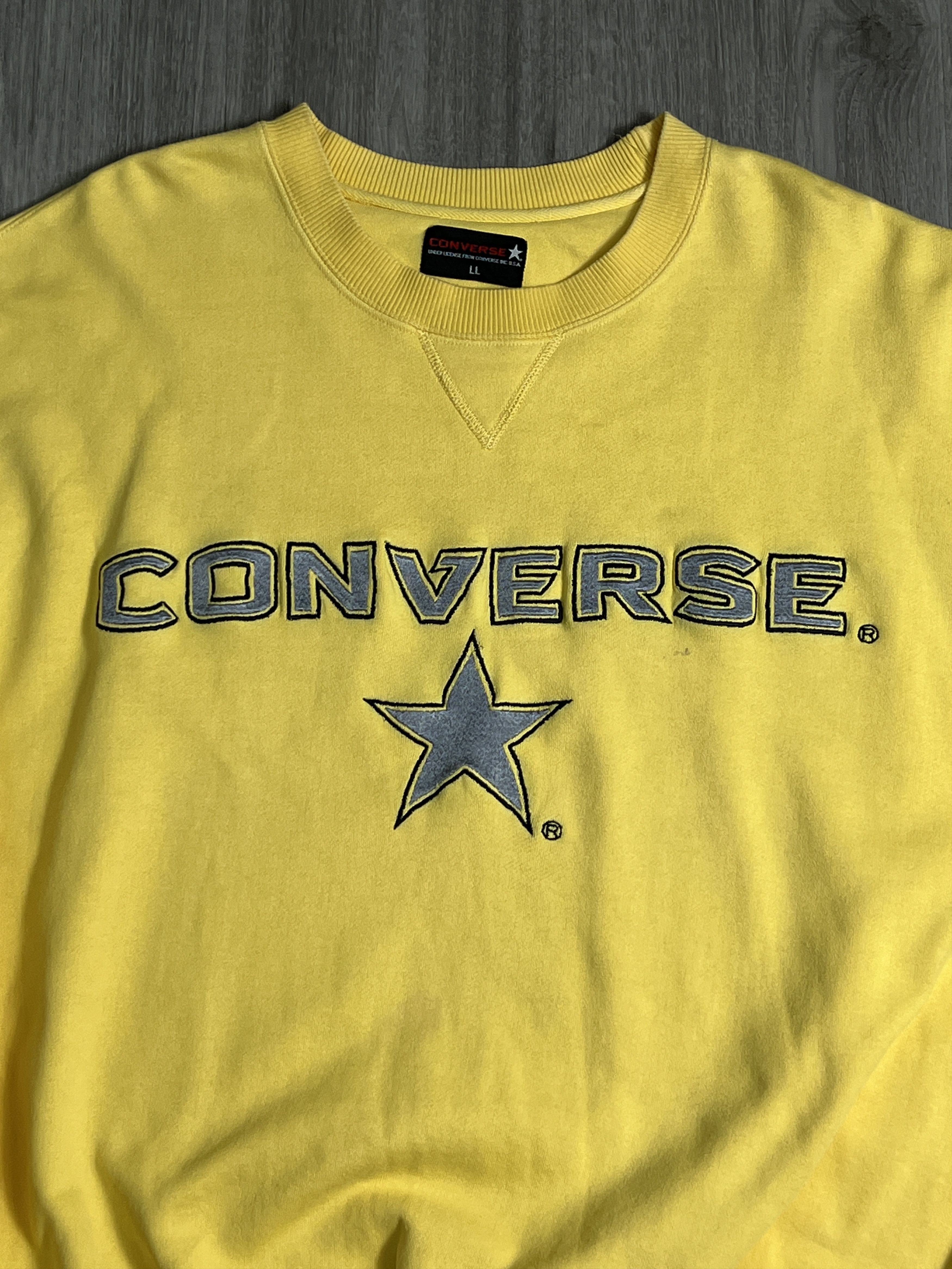 Converse Vintage Converse One Star Box Logo Sweatshirt (L) JK740 Size US L / EU 52-54 / 3 - 2 Thumbnail