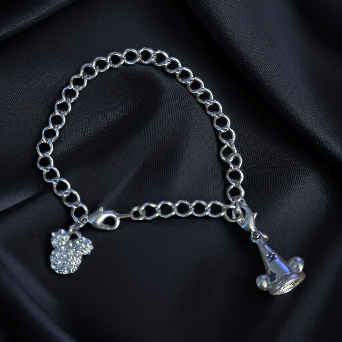 Disney Disney silver tone Sorcerer’s Apprentice charm bracelet Size ONE SIZE - 1 Thumbnail