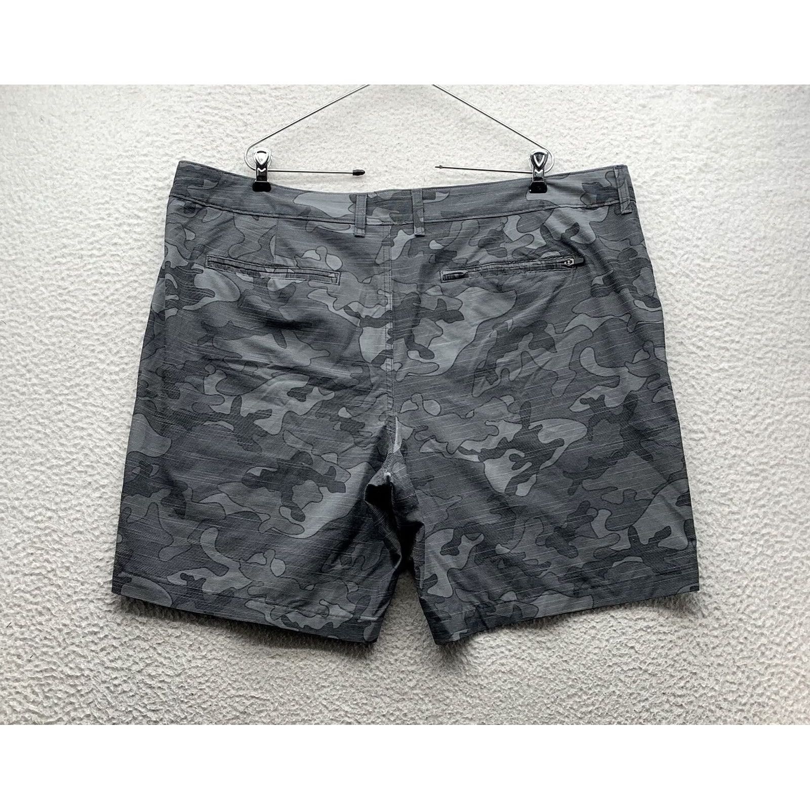 George George Hybrid Swim Shorts Mens XL Gray Camo 9" Golf Summer Beach Pool Dad Size US 36 / EU 52 - 4 Thumbnail