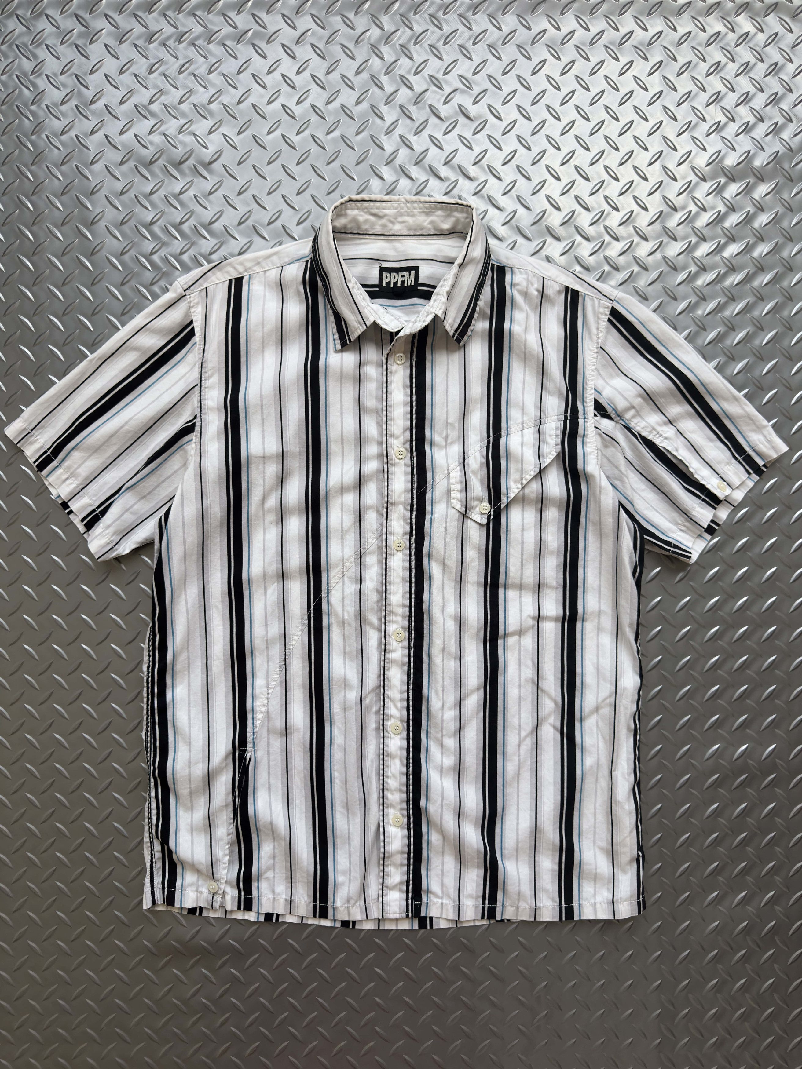 PPFM PPFM Striped Short-Sleeve Button-Up Shirt Size US L / EU 52-54 / 3 - 1 Thumbnail