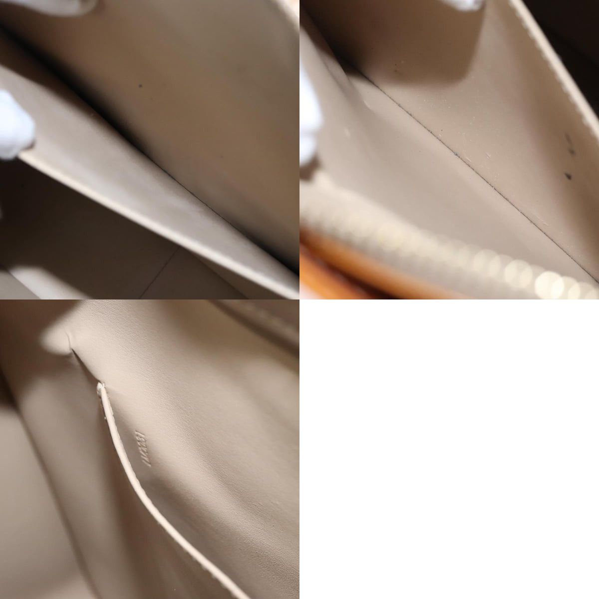 Louis Vuitton LOUIS VUITTON Monogram Vernis Columbus Tote Bag Beige M91023 Size ONE SIZE - 13 Thumbnail