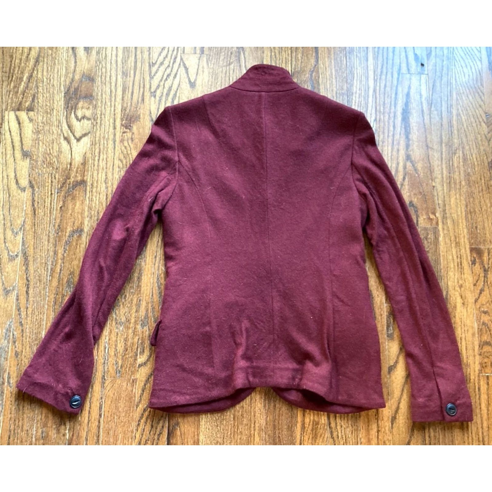 Rag & Bone rag & bone Blazer Womens 2 Wool Burgundy Jacket Coat Slade Quiet Luxury Size XS / US 0-2 / IT 36-38 - 7 Thumbnail