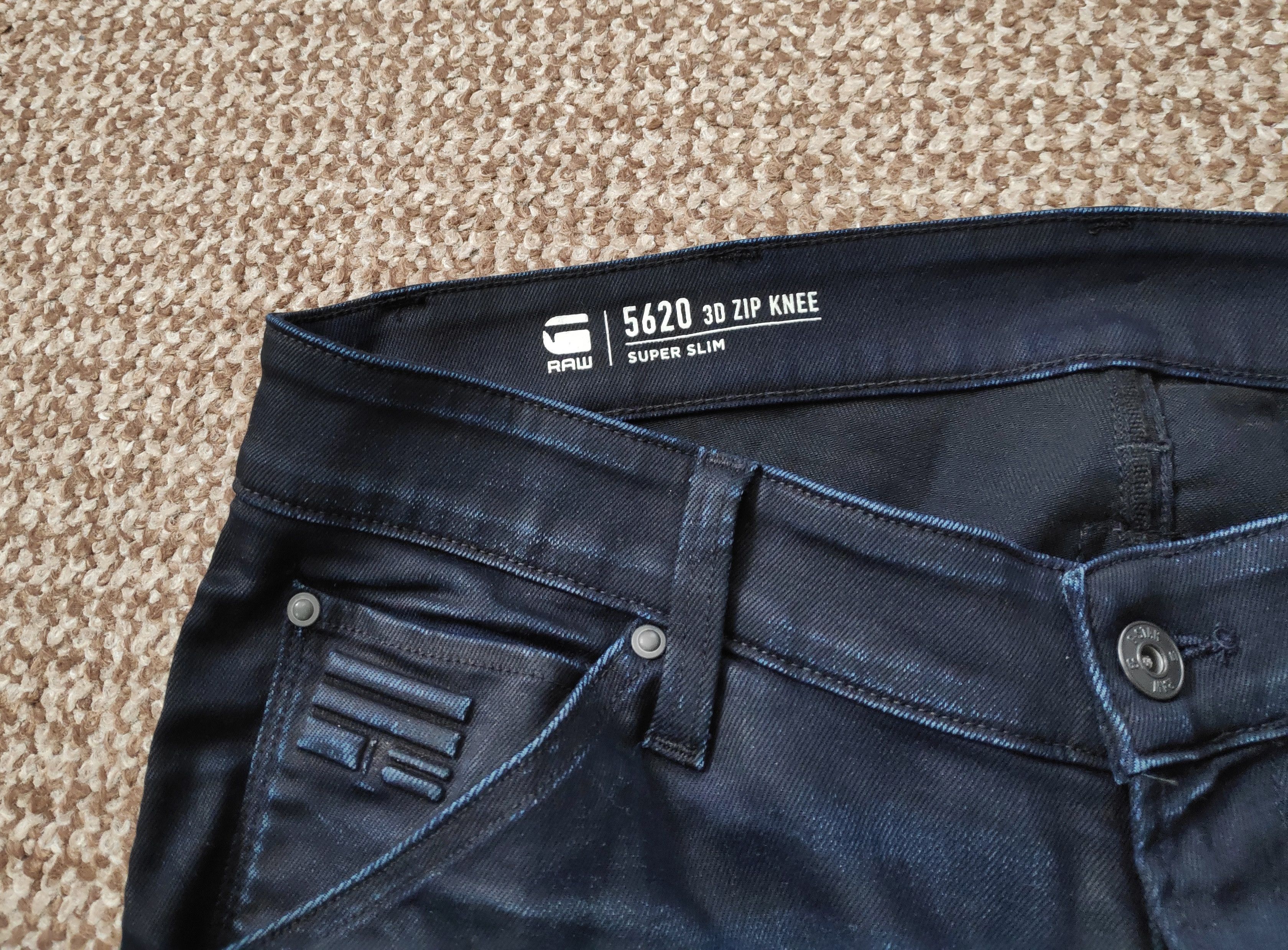 G-Star G-Star Raw 5620 3D Zip Knee Super Slim Denim Jeans W32 L32 Size US 32 / EU 48 - 5 Thumbnail