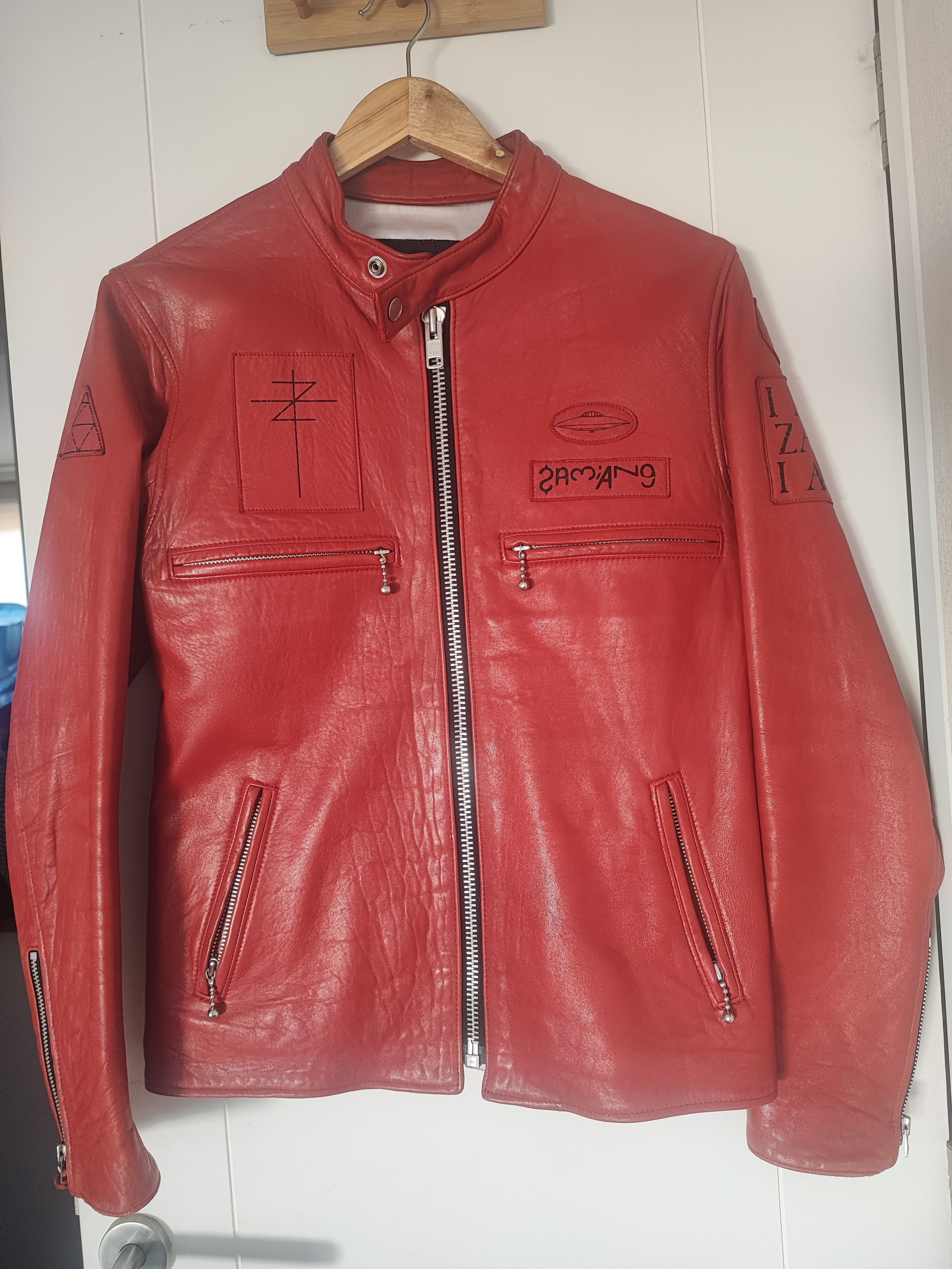 Undercover SS2006 Zamiang Patched Leather Jacket Size US M / EU 48-50 / 2 - 1 Thumbnail