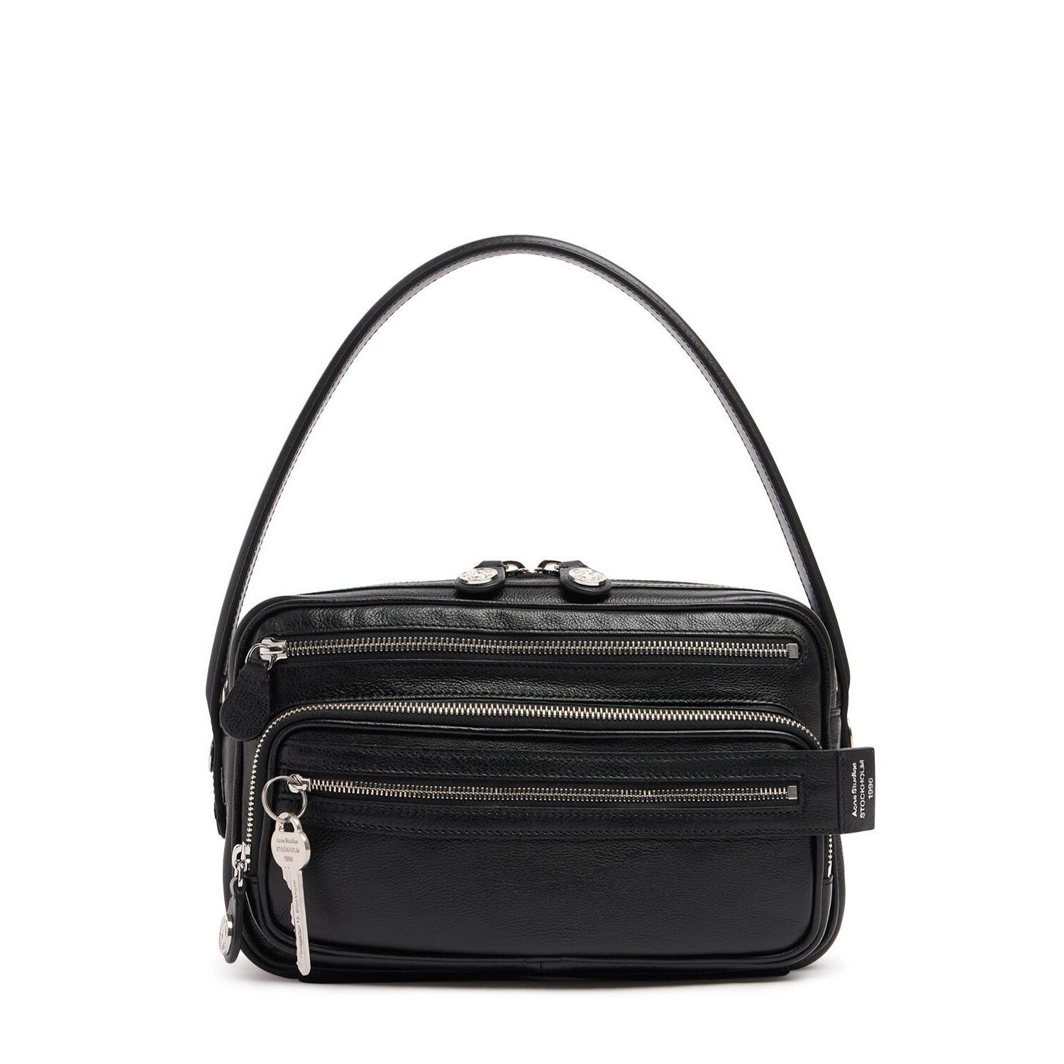 Acne Studios ACNE STUDIOS Camero Party Black Leather Shoulder Bag 