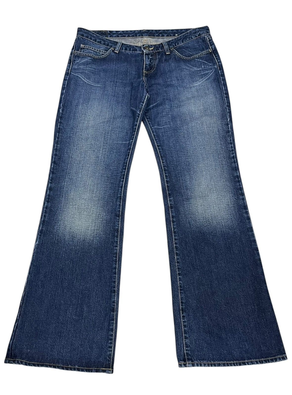 Replay Vintage Replay Italy Bootcut Flare Denim Y2K Fade Size 31" - 3 Thumbnail