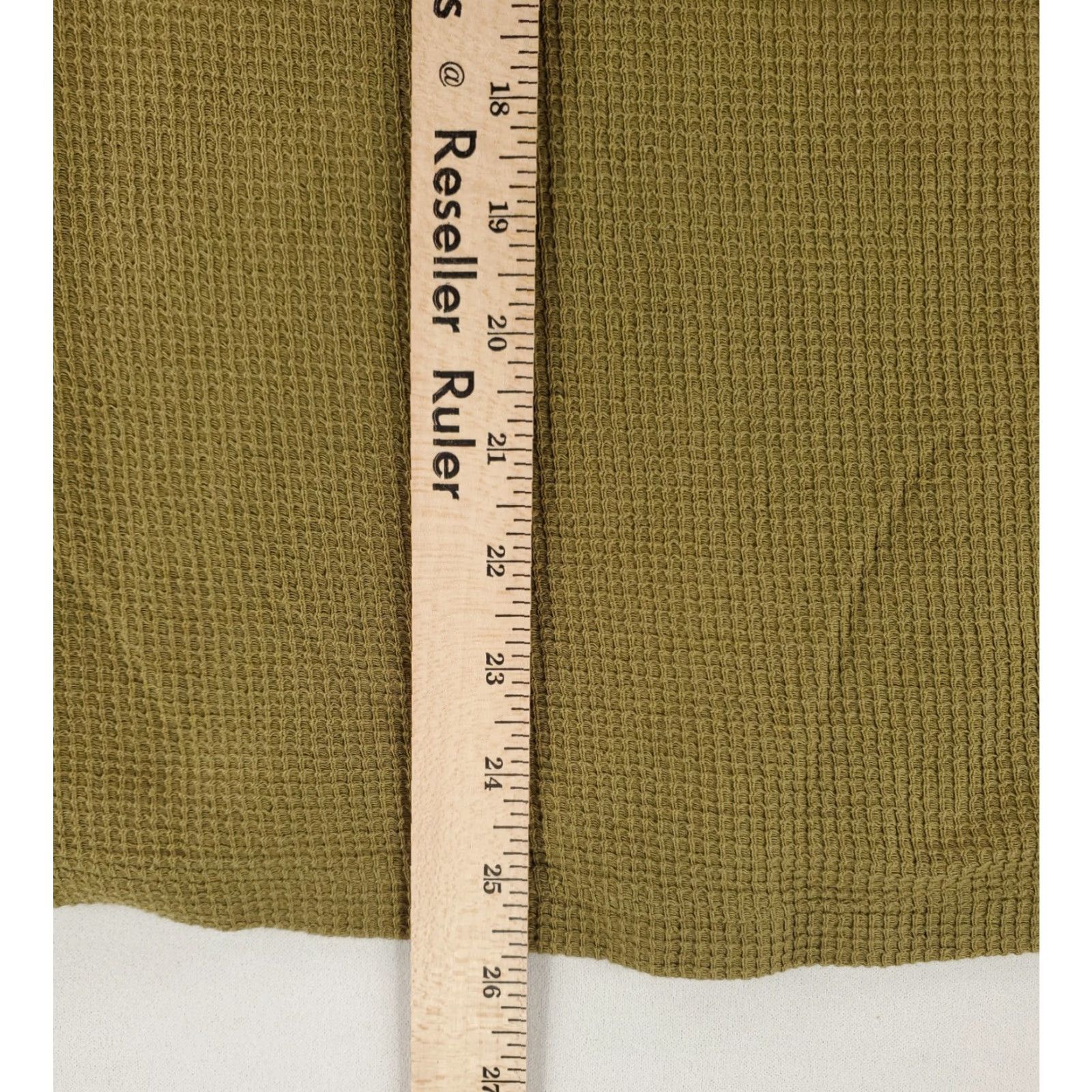 Tecovas Tecovas Shirt Thermal Henley Green Long Sleeve Mens XL Size US XL / EU 56 / 4 - 5 Thumbnail