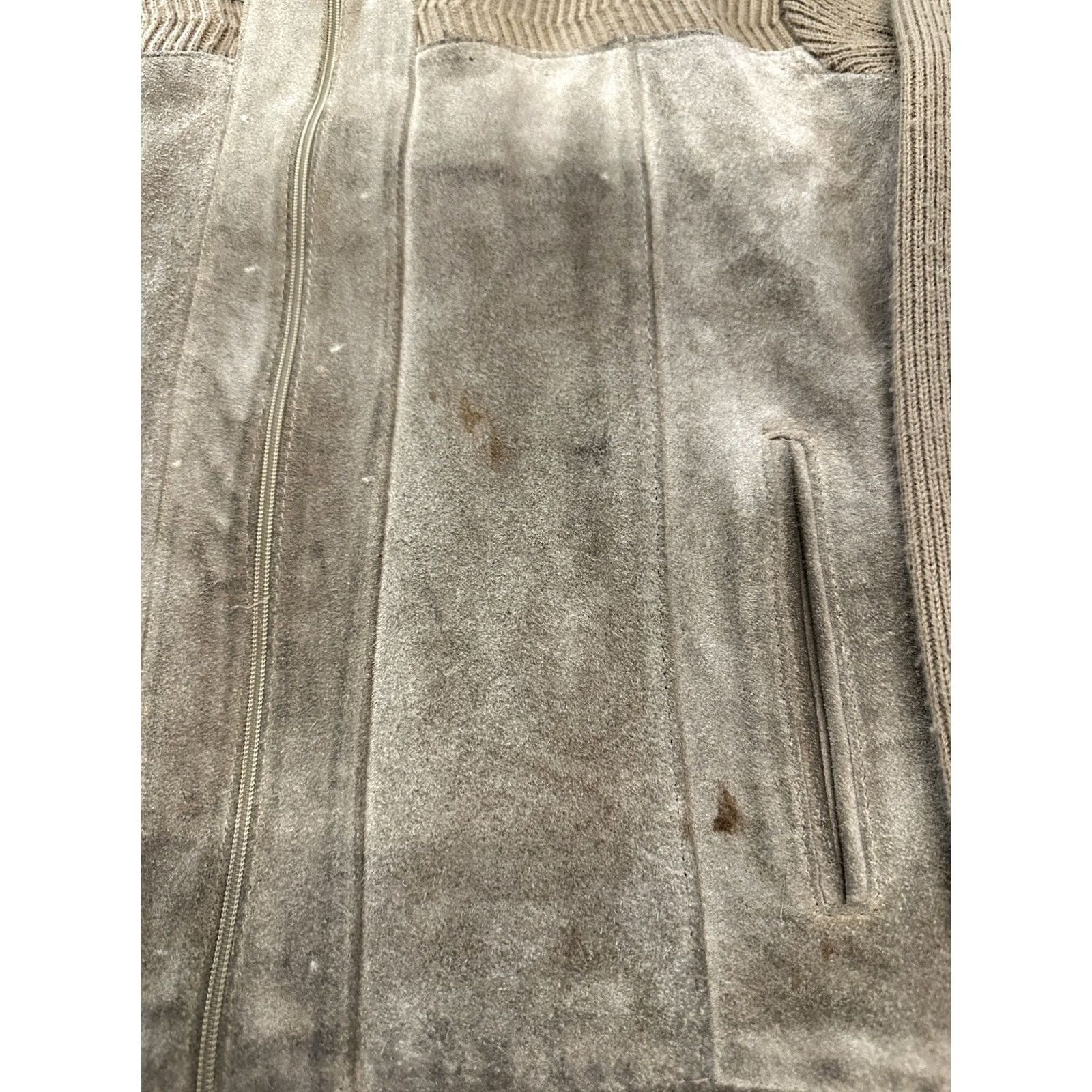 Vintage VINTAGE Colin St. Marx Jacket Leather Beige XL Women's 80s Suede Motorcycle Size XL / US 12-14 / IT 48-50 - 2 Thumbnail