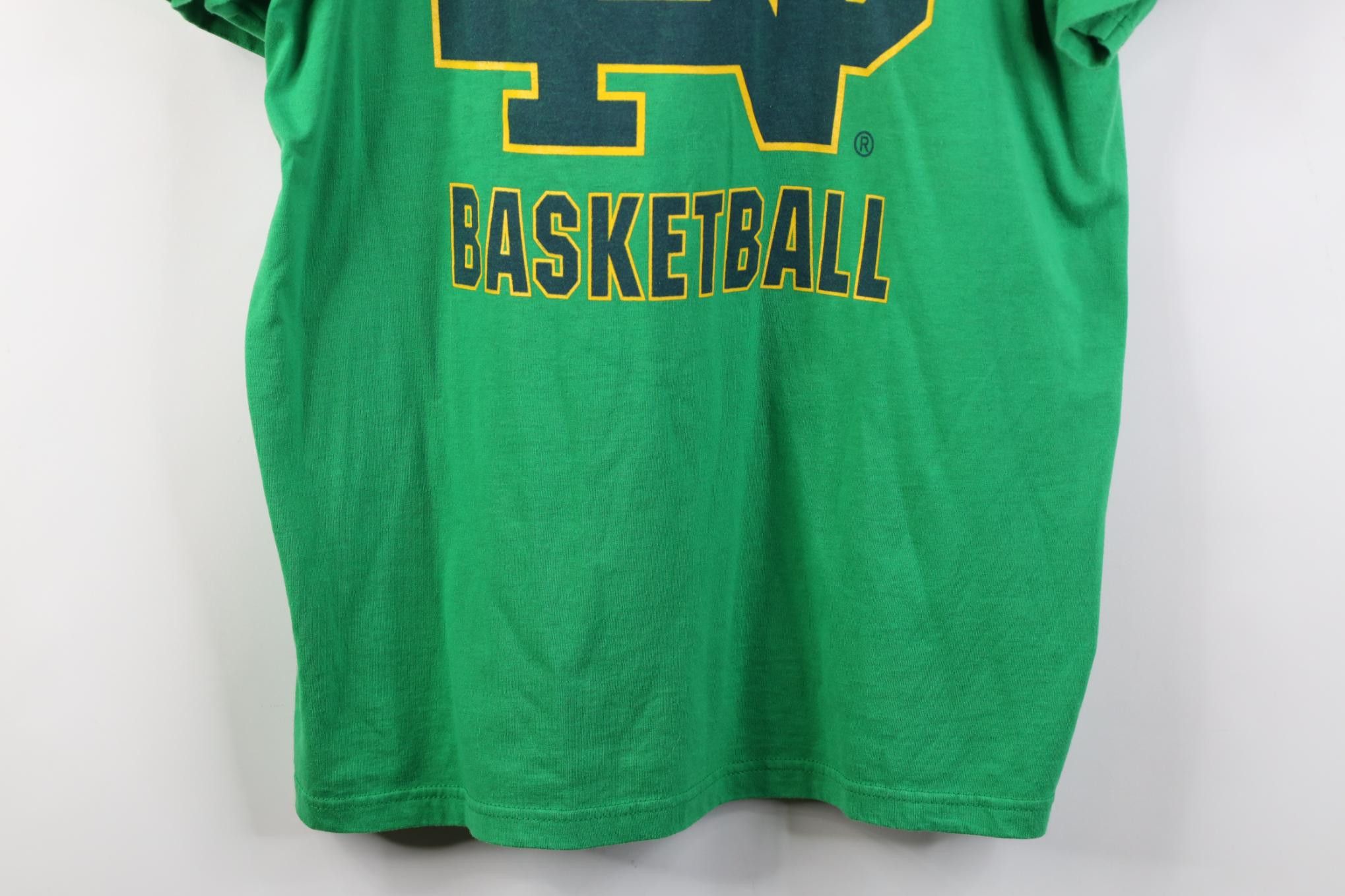Vintage Vinage 90s Y2K Notre Dame University Basketball T-Shirt Size US XL / EU 56 / 4 - 3 Thumbnail