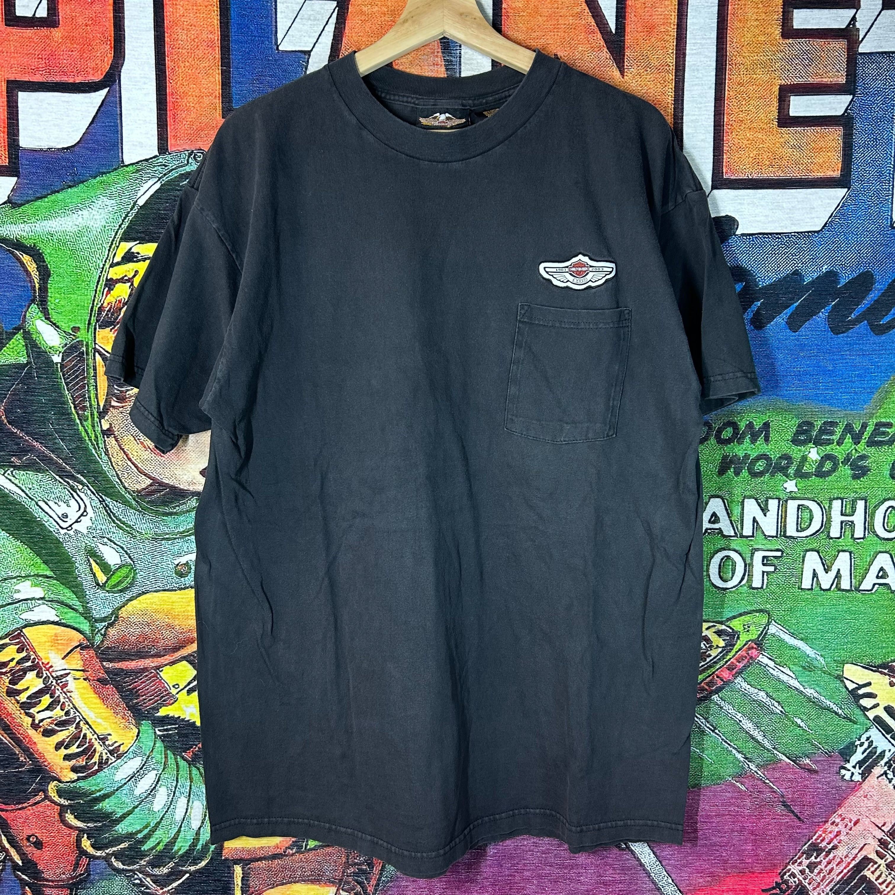 Harley Davidson Y2K Harley Davidson Motorcycles Pocket Tee Size Large Size US L / EU 52-54 / 3 - 1 Thumbnail