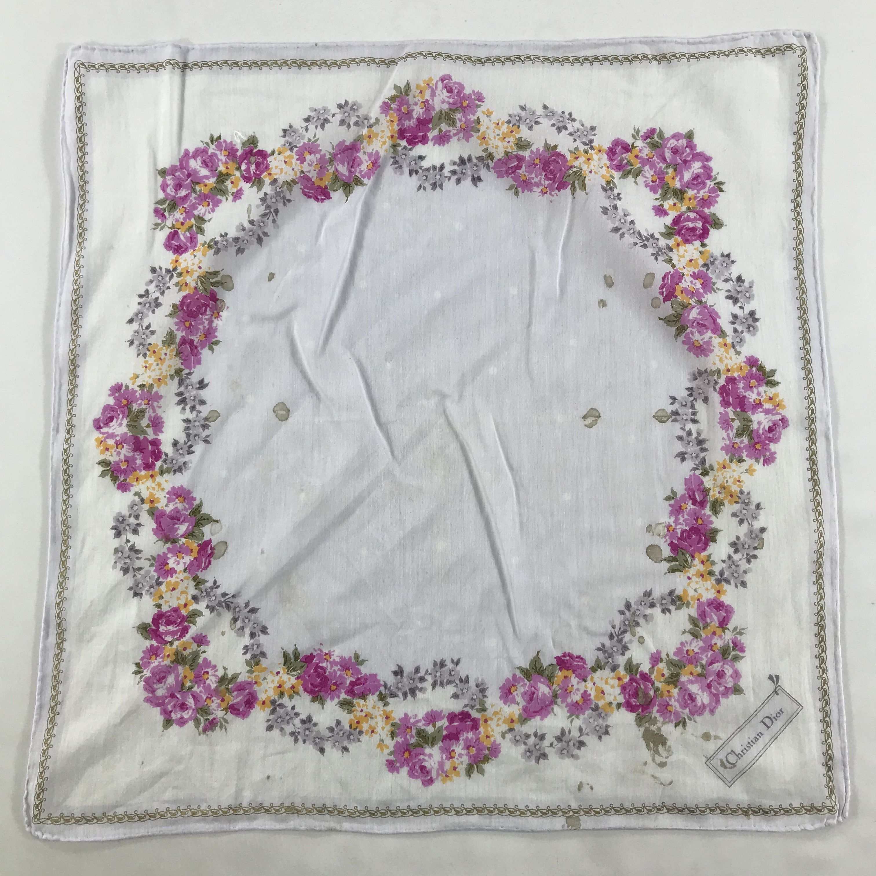 Vintage Christian Dior Bandana / Handkerchief / Neckerchief - S1709 Size ONE SIZE - 1 Thumbnail