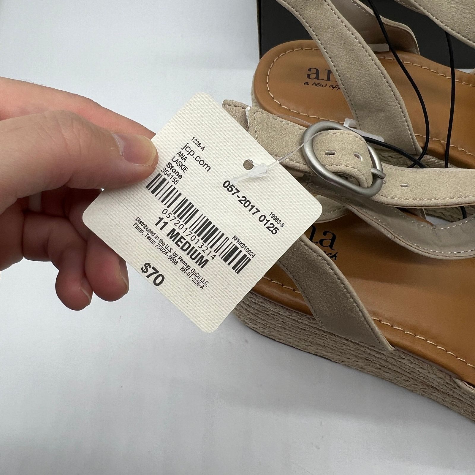 Other a.n.a Laskie Women Shoes Ankle Buckle Strap Sandals Size US 11 / IT 41 - 6 Thumbnail