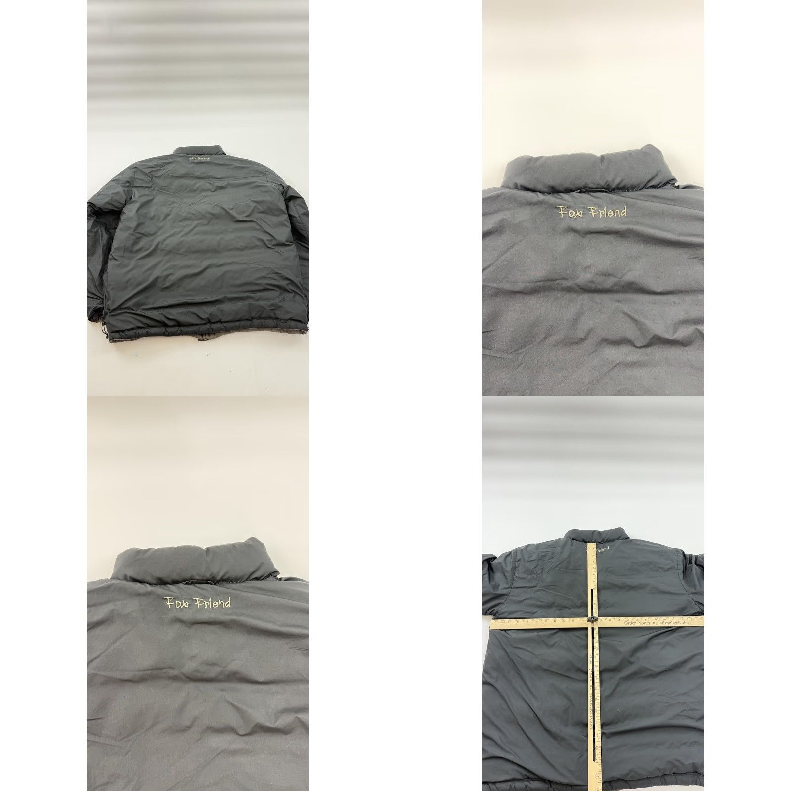 Vintage Fox Friend Jacket Mens XL Gray Down Puffer Reversible Winter Full Zip 10911 Size US XL / EU 56 / 4 - 9 Thumbnail