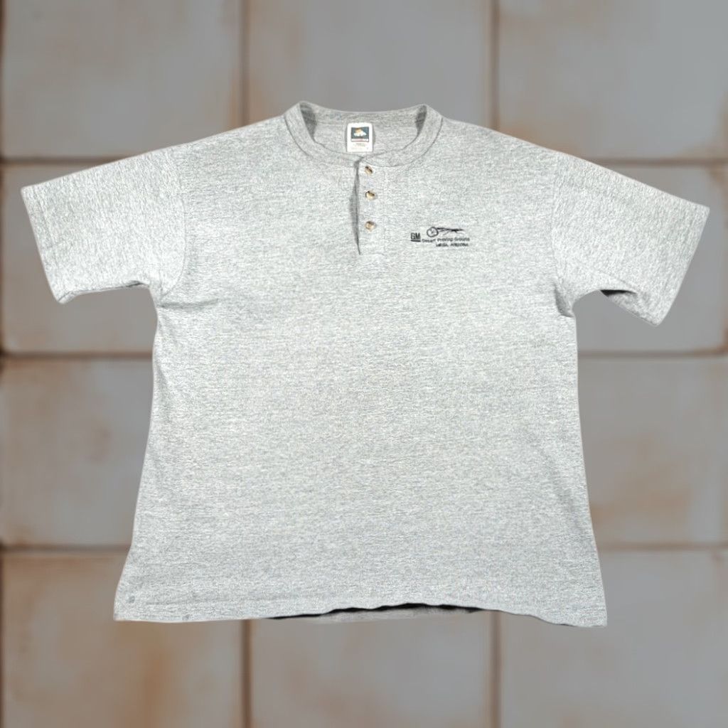 Vintage VINTAGE GM Desert Proving Ground Shirt Adult LARGE Gray Cotton Blend 90s Mens Size US L / EU 52-54 / 3 - 1 Thumbnail